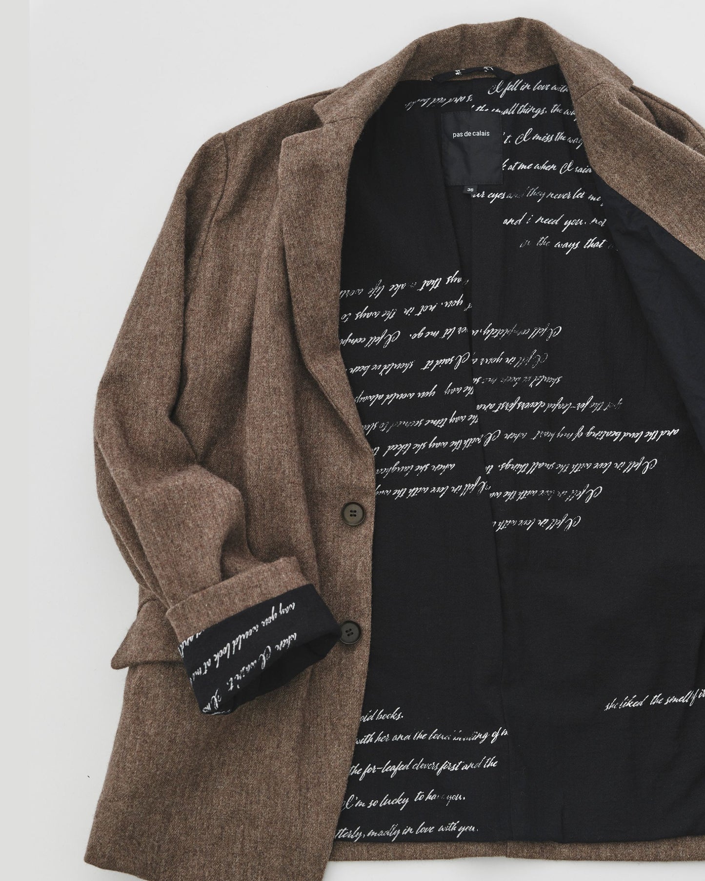 Pas de Calais Classic Wool Jacket Brown