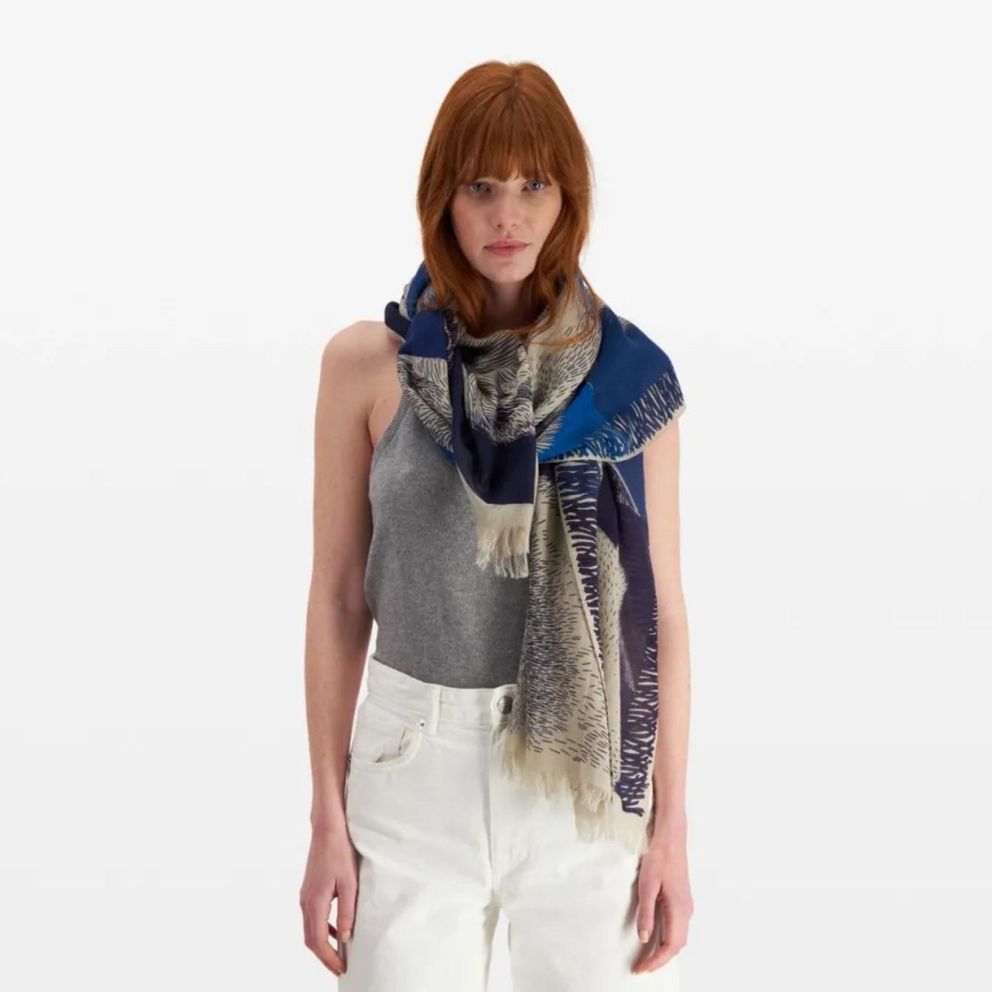Inoui Editions Scarf 70 Freres Blue