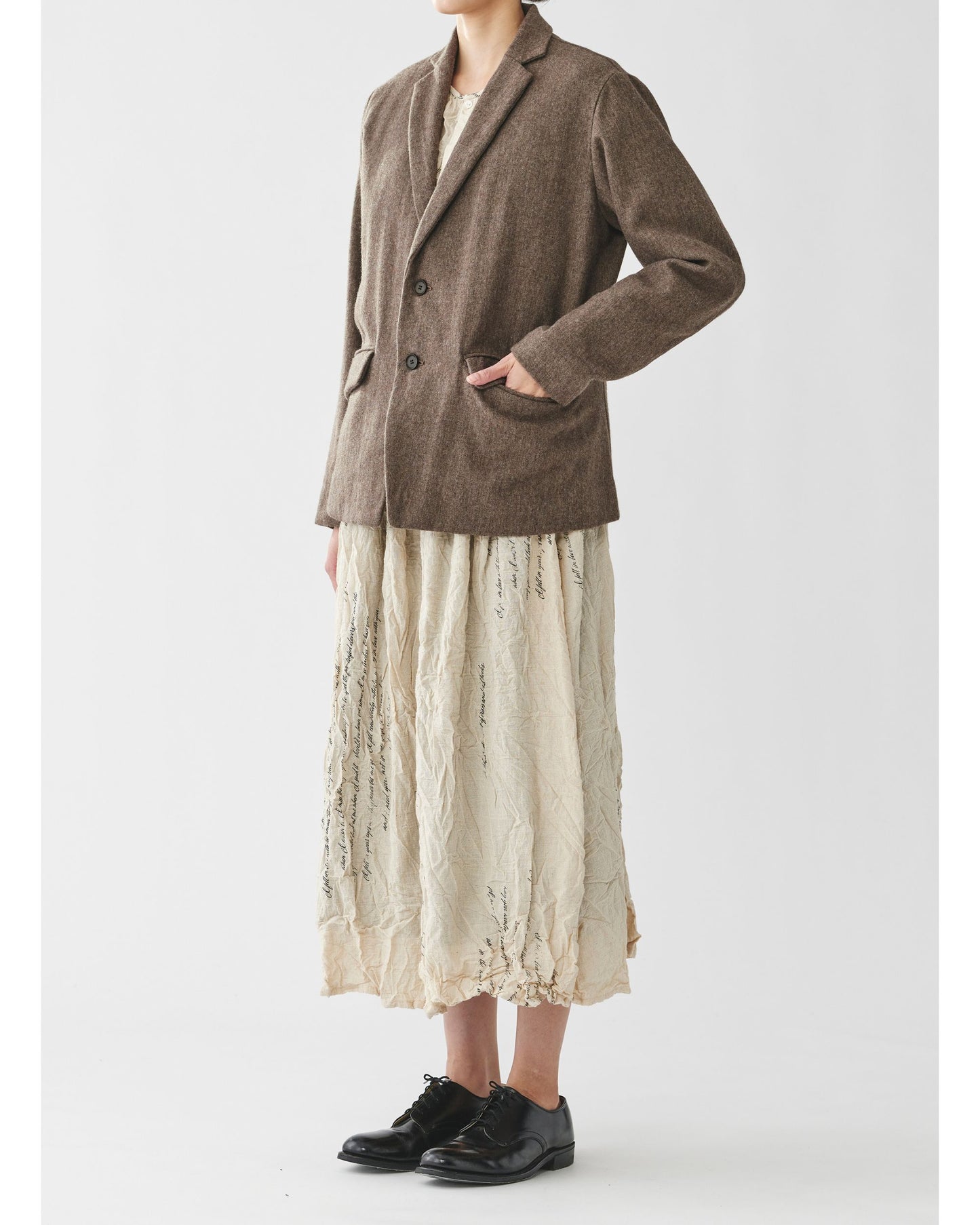 Pas de Calais Classic Wool Jacket Brown