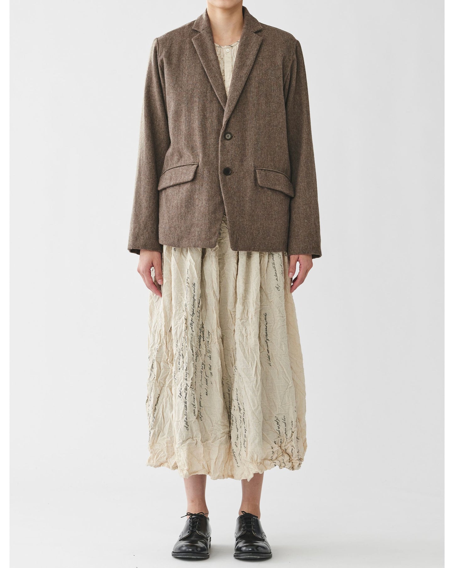 Pas de Calais Classic Wool Jacket Brown