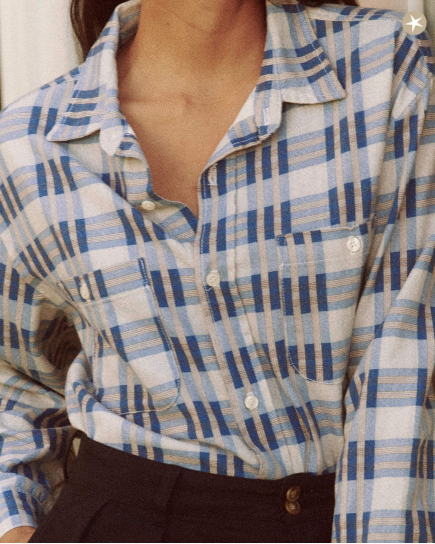 The Great The Harbor Shirt Bright Blue Pioneer Plaid