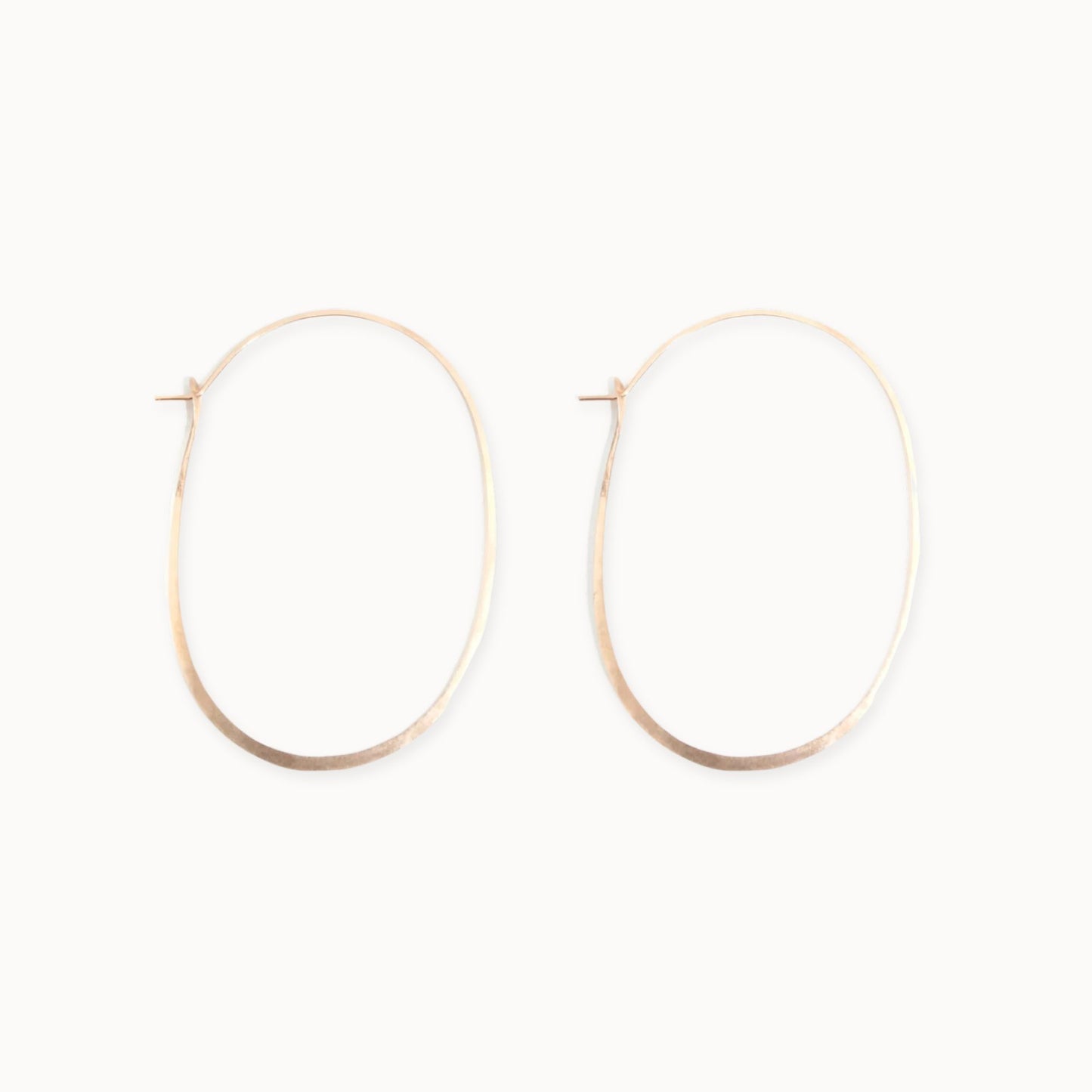 Melissa Joy Manning 14k Yellow Gold Extra Large Oval Hoop-Melissa Joy Manning-Thistle Hill