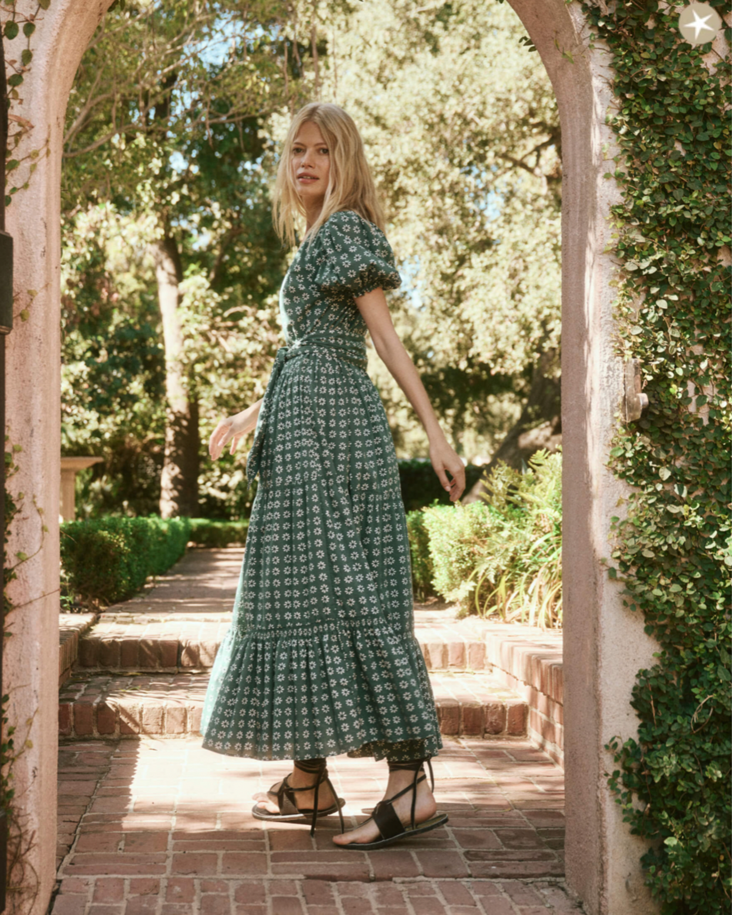 The Great Dakota Dress Palm Leaf Floral