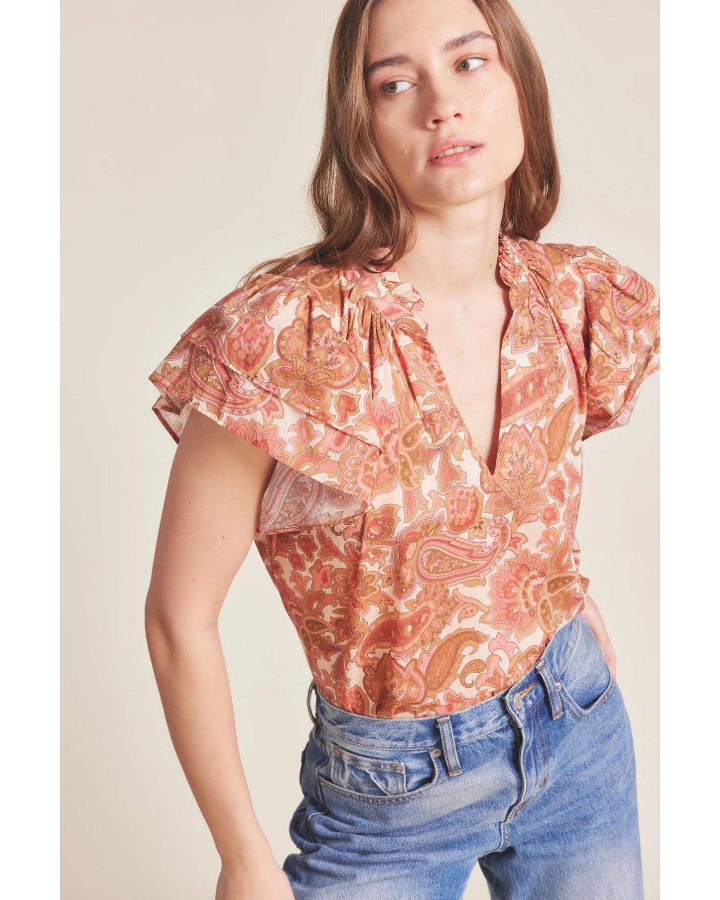 Trovata Clover Blouse Autumn Paisley