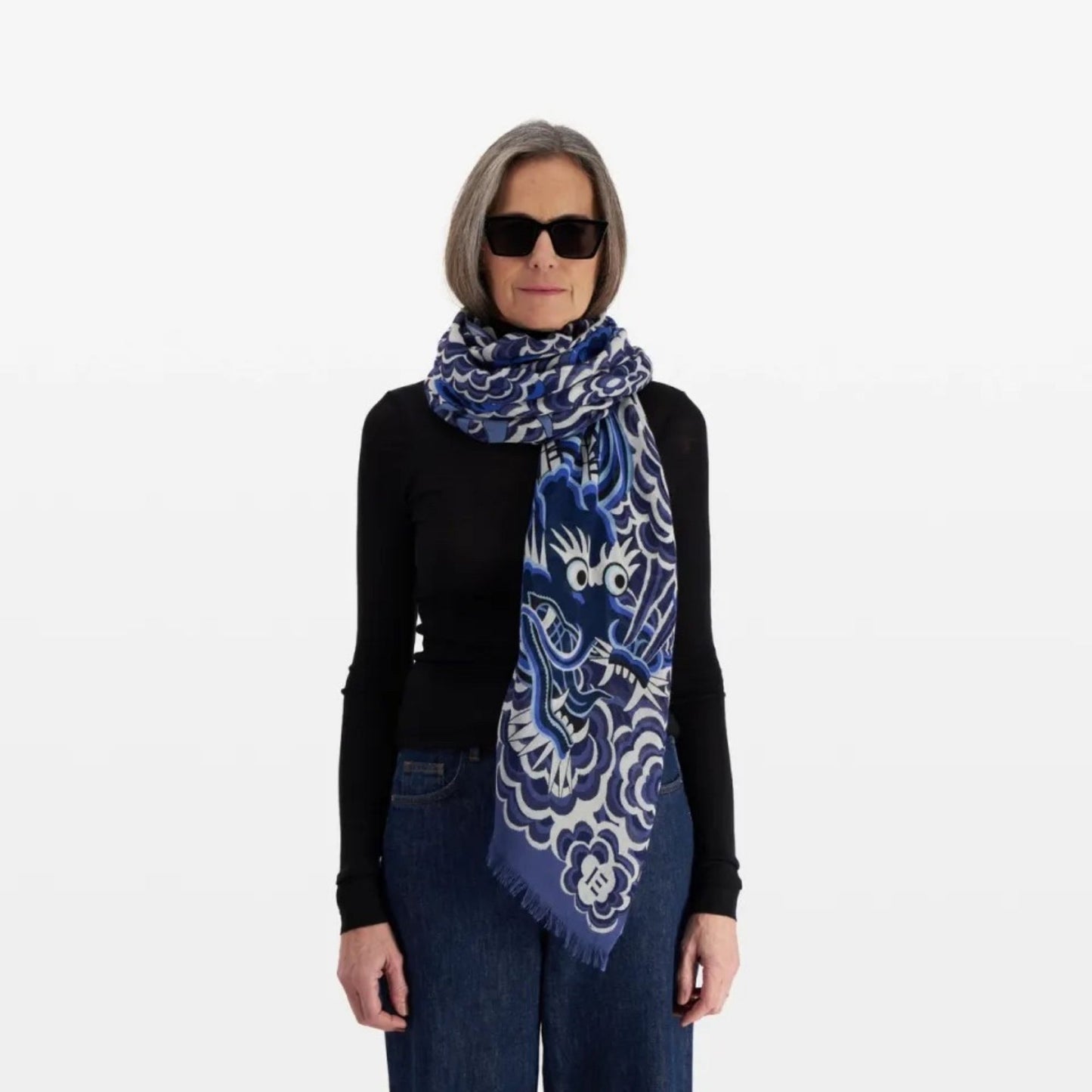 Inoui Editions Scarf 70 Dragon Blue