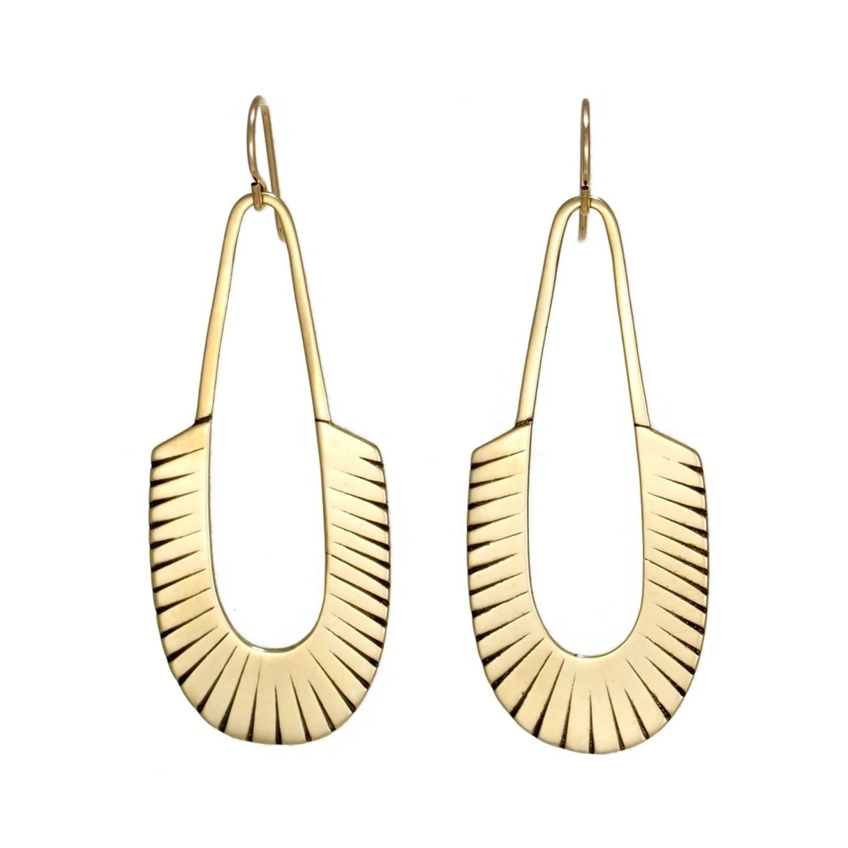 Carolyn Keys Adele Earrings Brass-Carolyn Keys-Thistle Hill