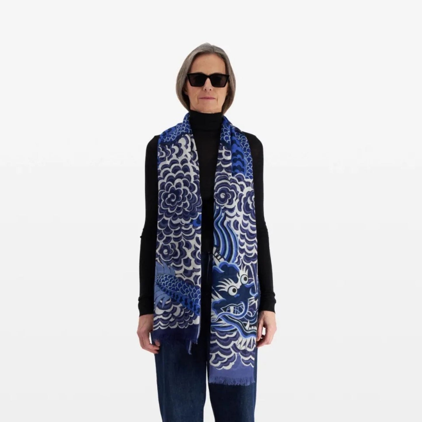 Inoui Editions Scarf 70 Dragon Blue