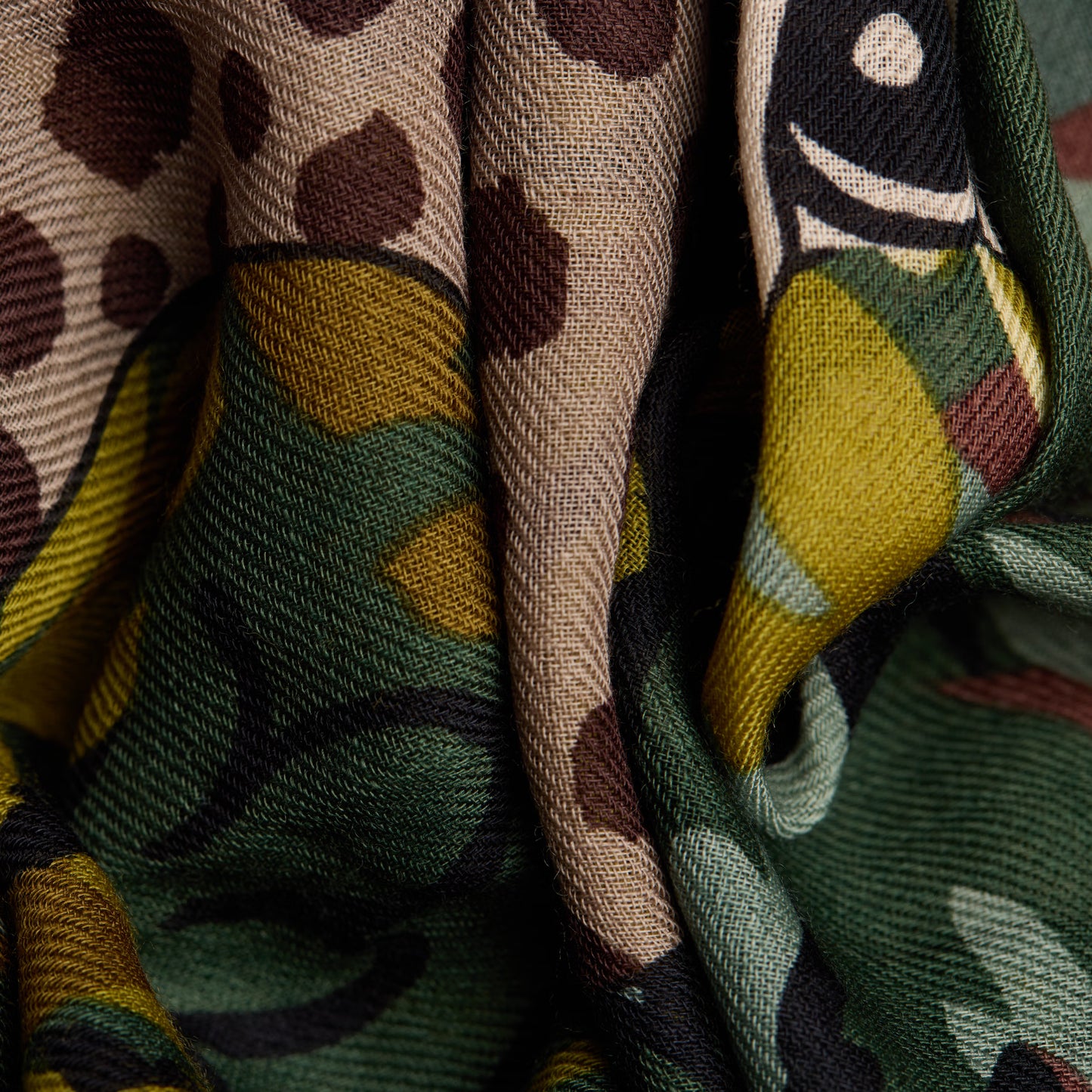 Inoui Editions 70 Mike Khaki Scarf-Inoui Editions-Thistle Hill