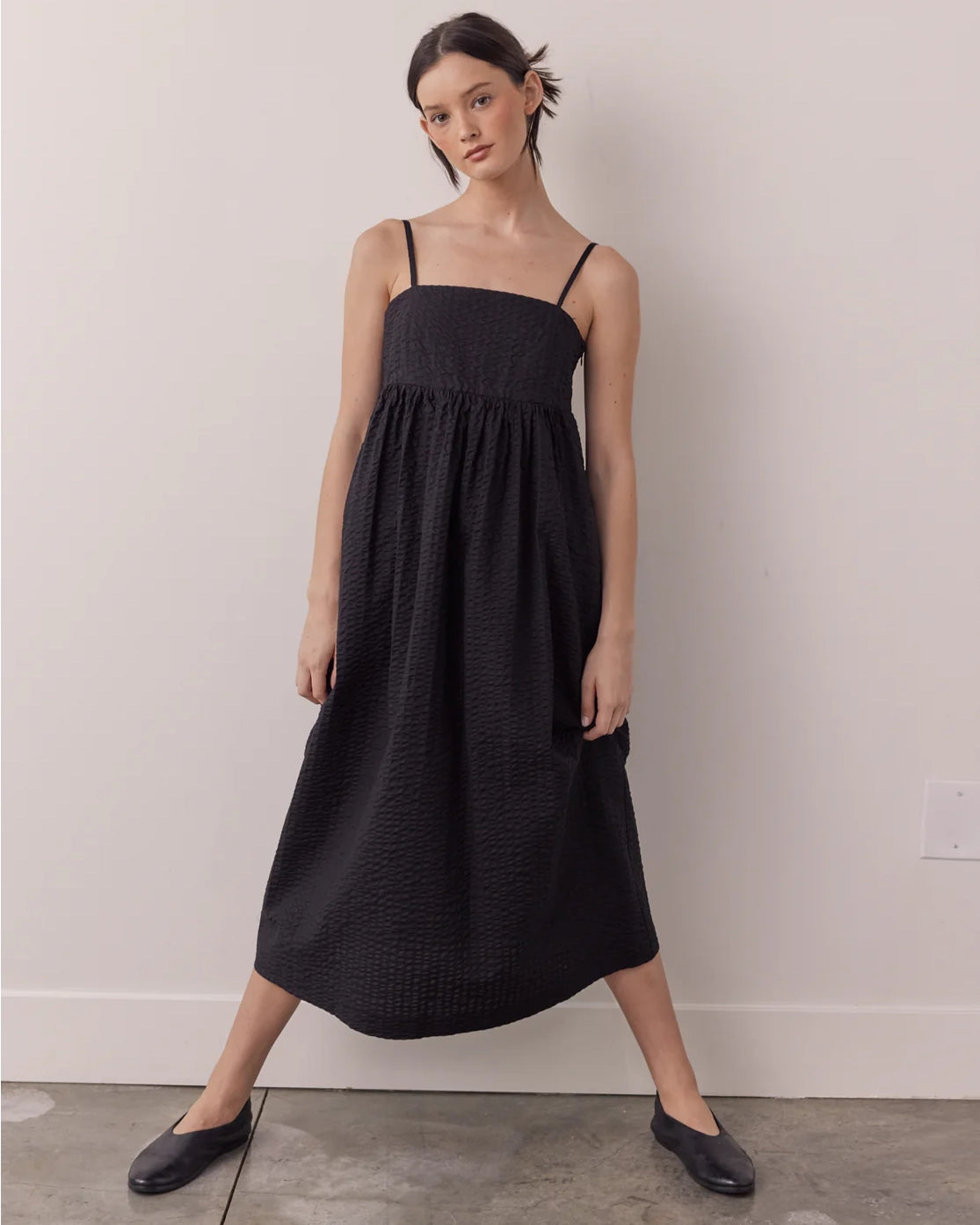 Amente Cami Midi Dress Black-Amente-Thistle Hill