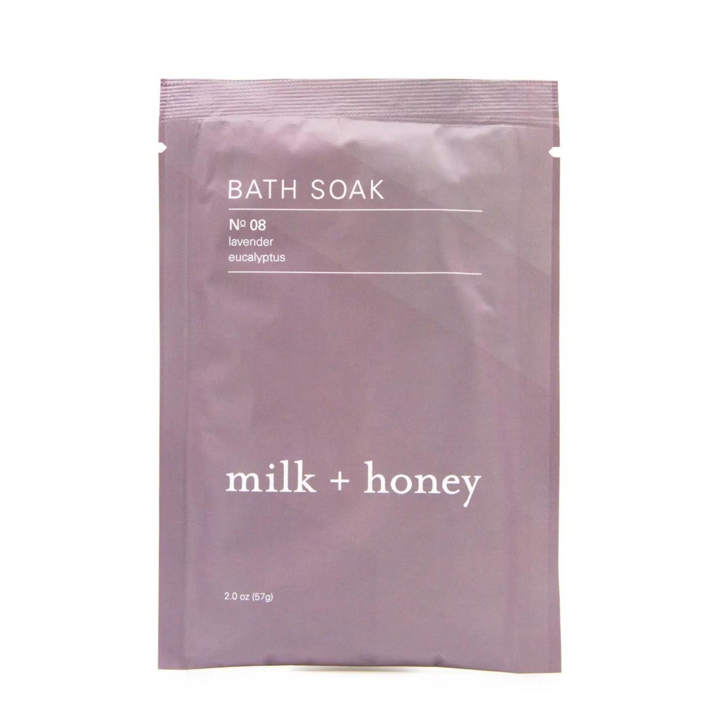 Milk + Honey Bath Soak Nº 08: Lavender + Eucalyptus Pouch-Milk + Honey-Thistle Hill