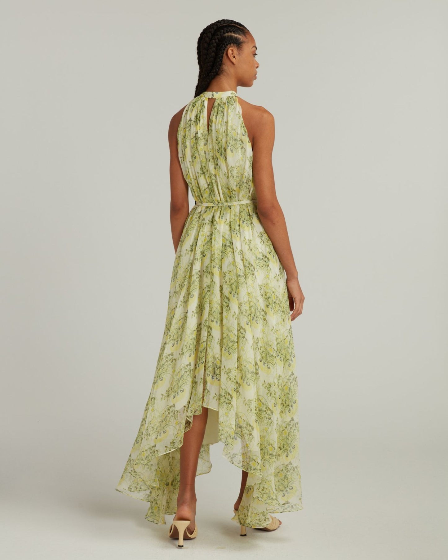 Saloni Irinia Dress Terrarium Lemon
