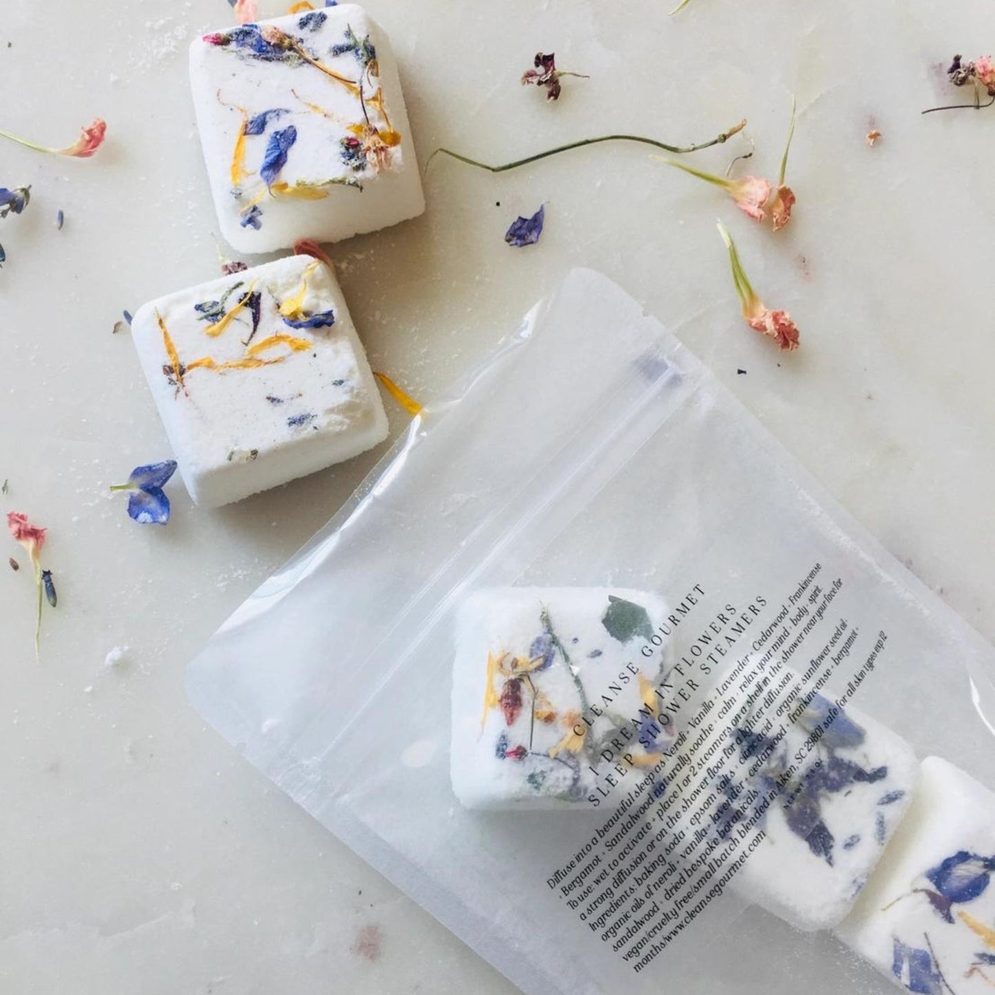 Cleanse Gourmet Dream in Flower Sleep Shower Steamers-Cleanse Gourmet-Thistle Hill