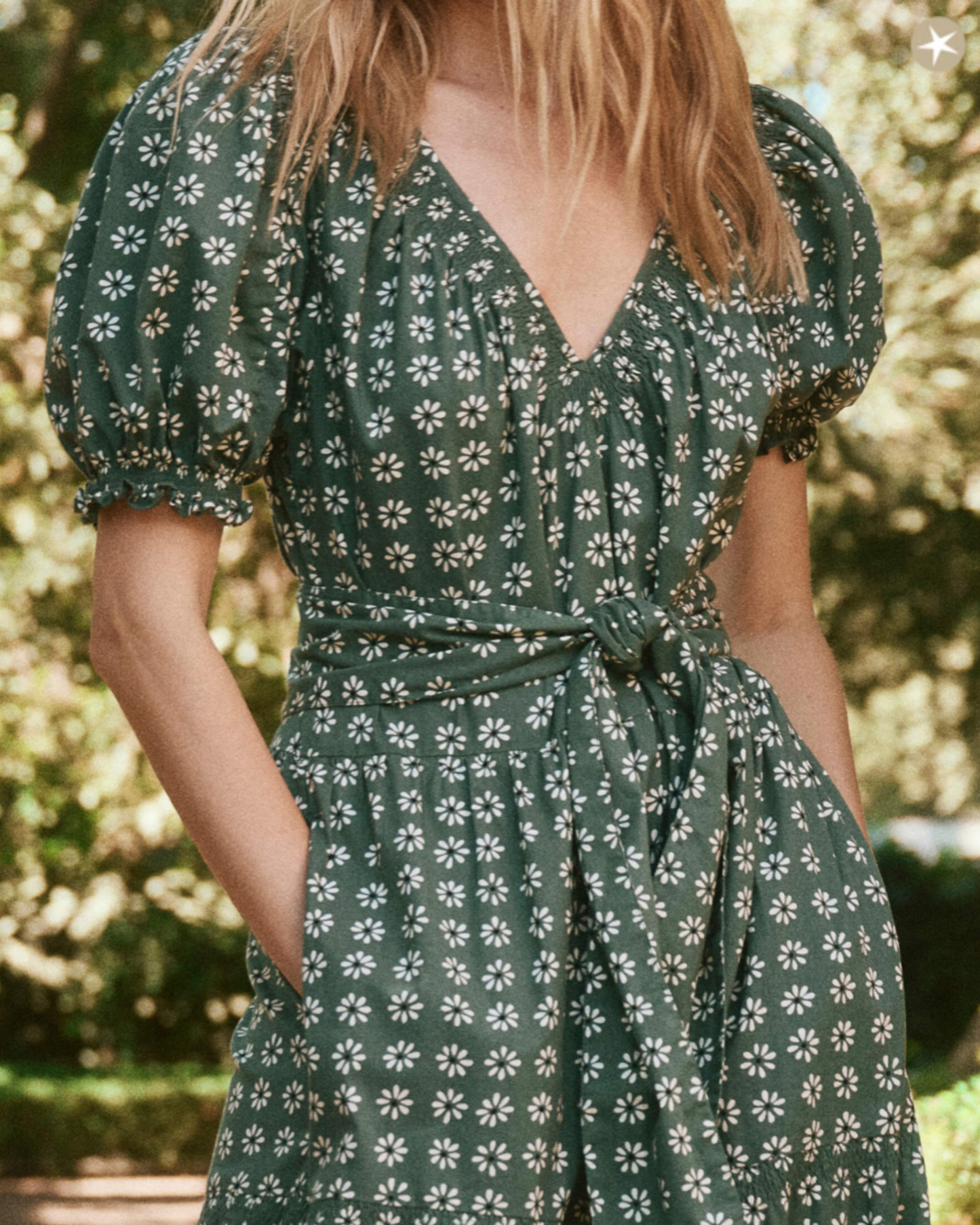 The Great Dakota Dress Palm Leaf Floral