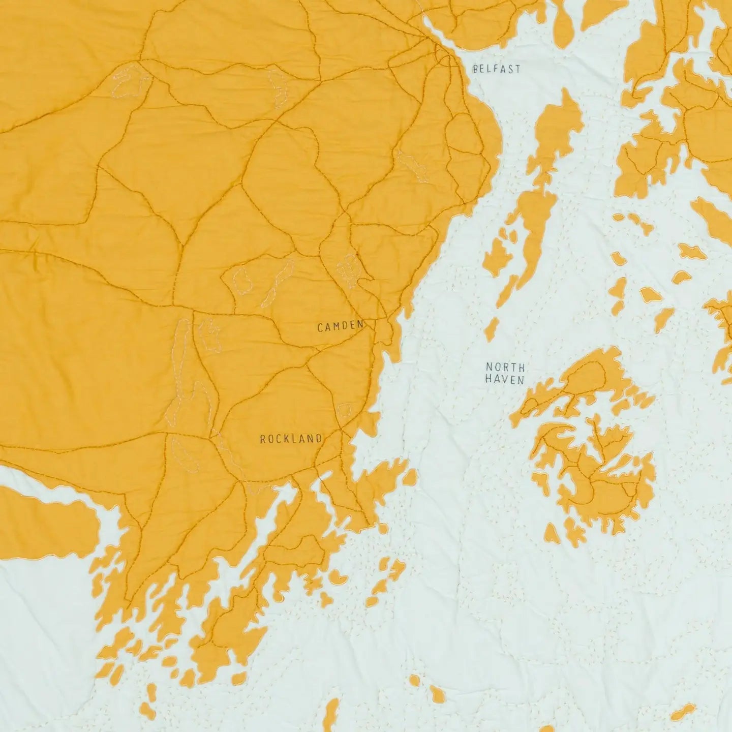 Penobscot Bay Quilt Pale Blue & Gold-Haptic Lab-Thistle Hill
