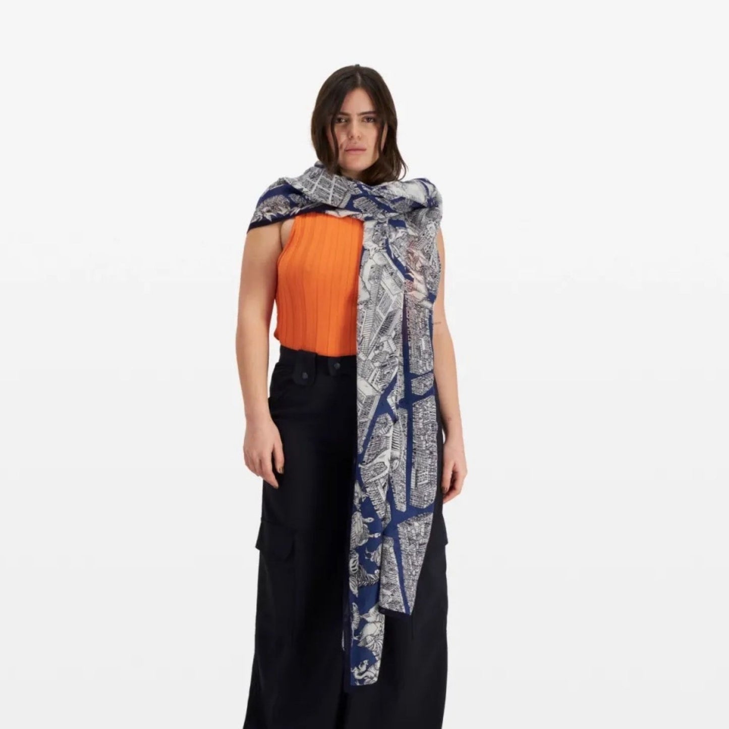 Inoui Editions Scarf 100 Turgot Dark Blue