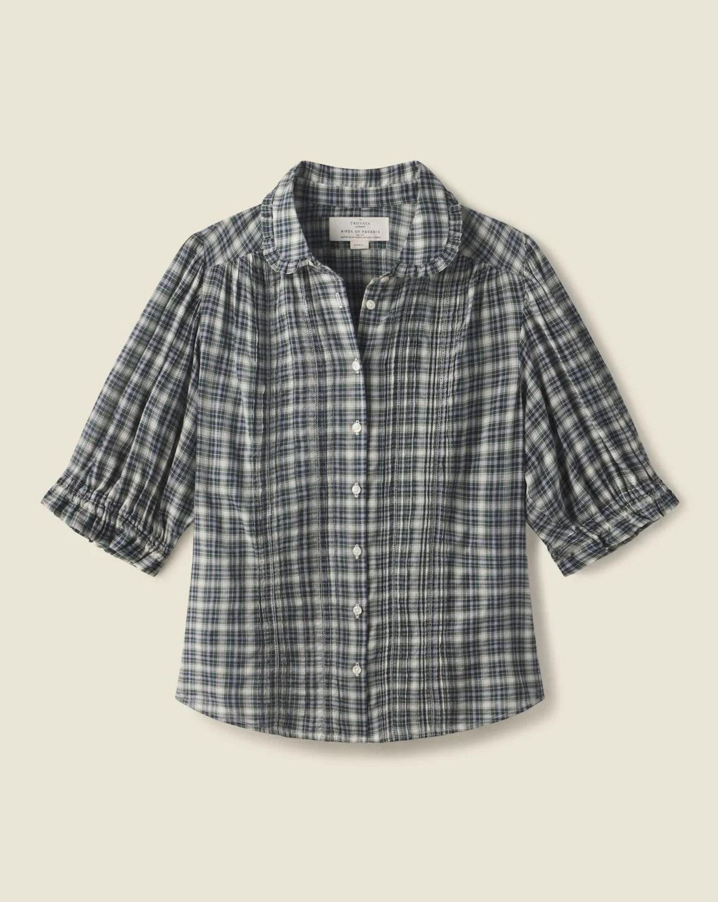 Trovata Gemma Blouse Tiburon Plaid