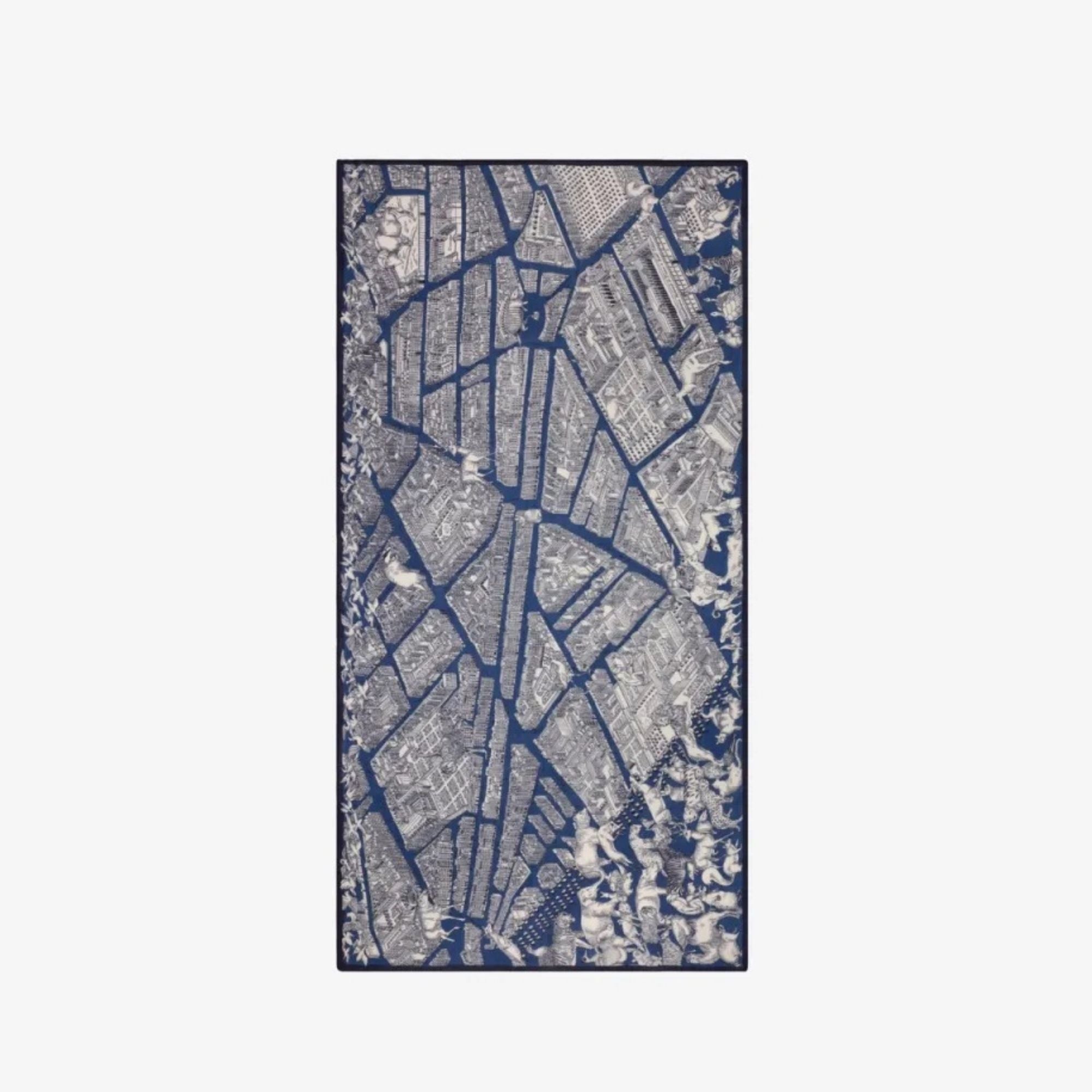 Inoui Editions Scarf / Etole 100 Turgot in Dark Blue - Bliss Boutiques