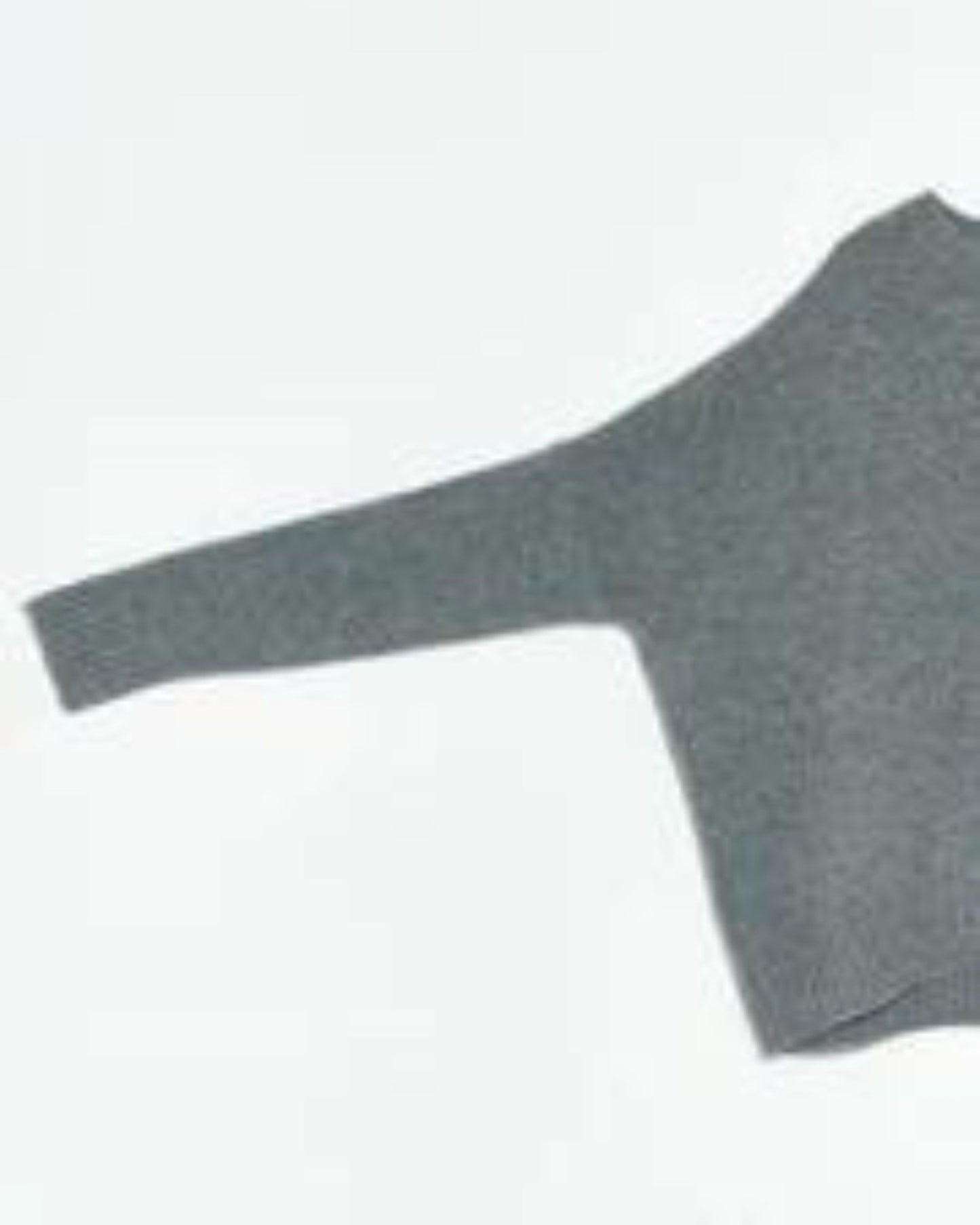 Organic by John Patrick Cashmere Wide Pullover Grey Melange