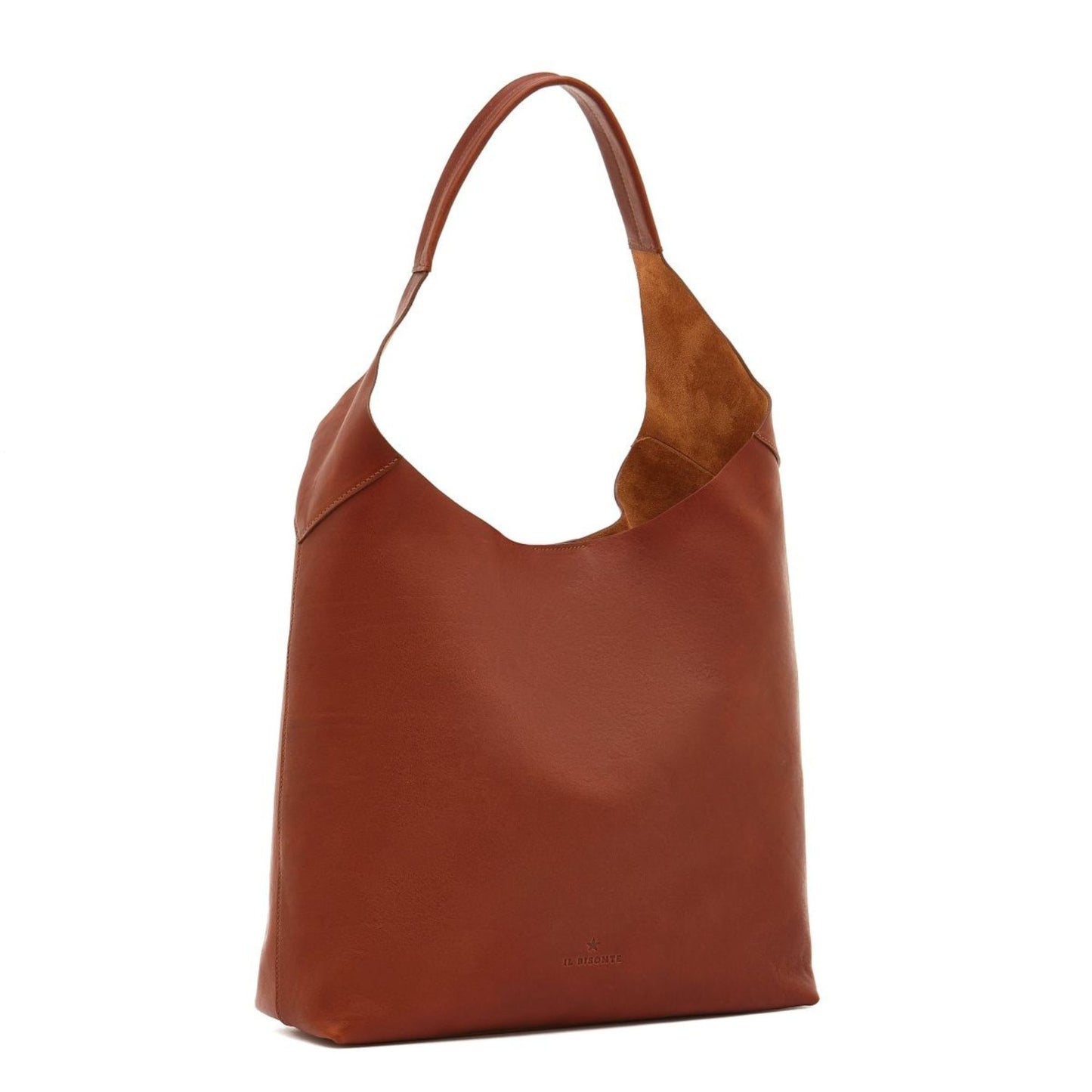 Il Bisonte Le Laudi Shoulder Bag in Vintage Leather Dark Brown Seppia