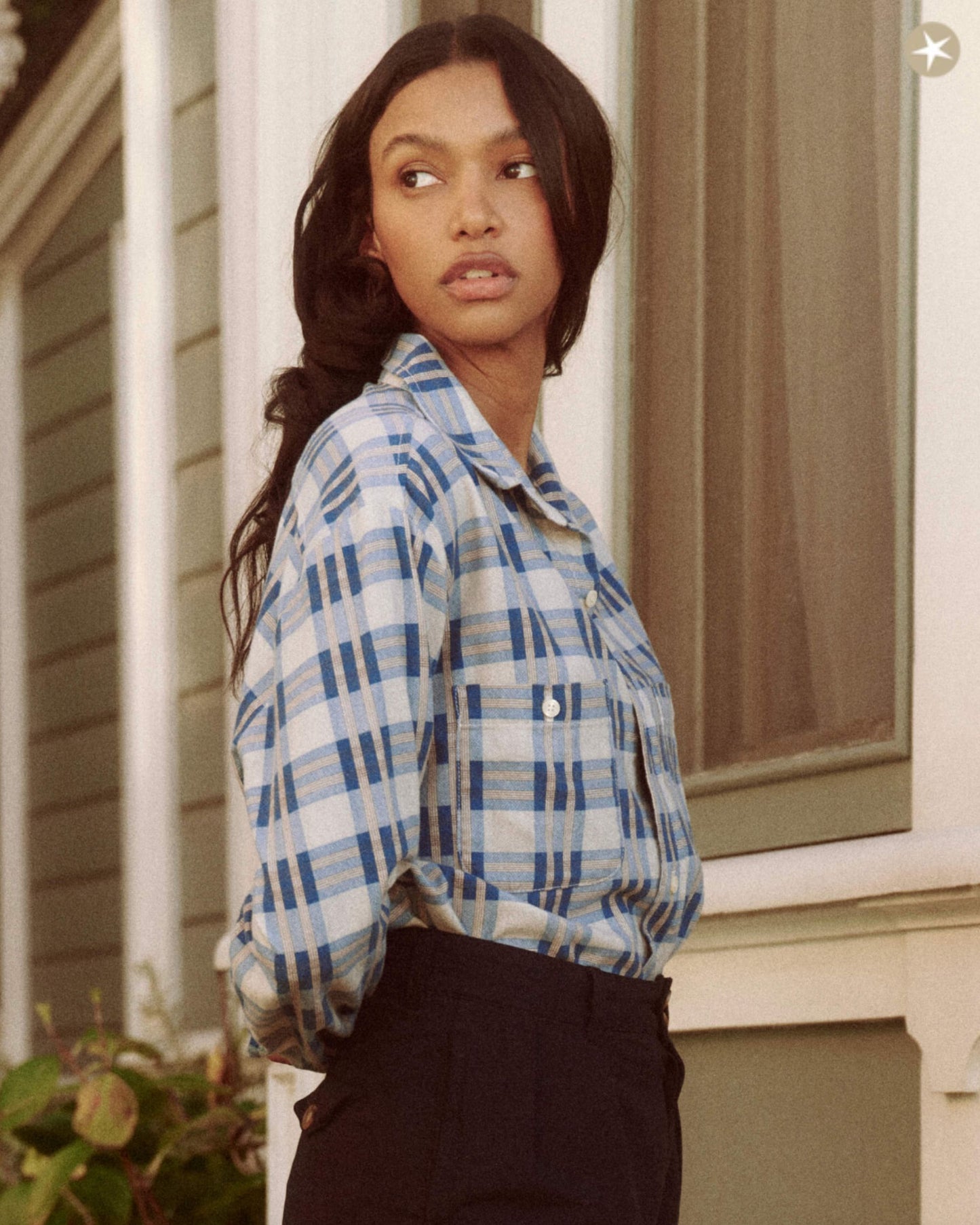 The Great The Harbor Shirt Bright Blue Pioneer Plaid