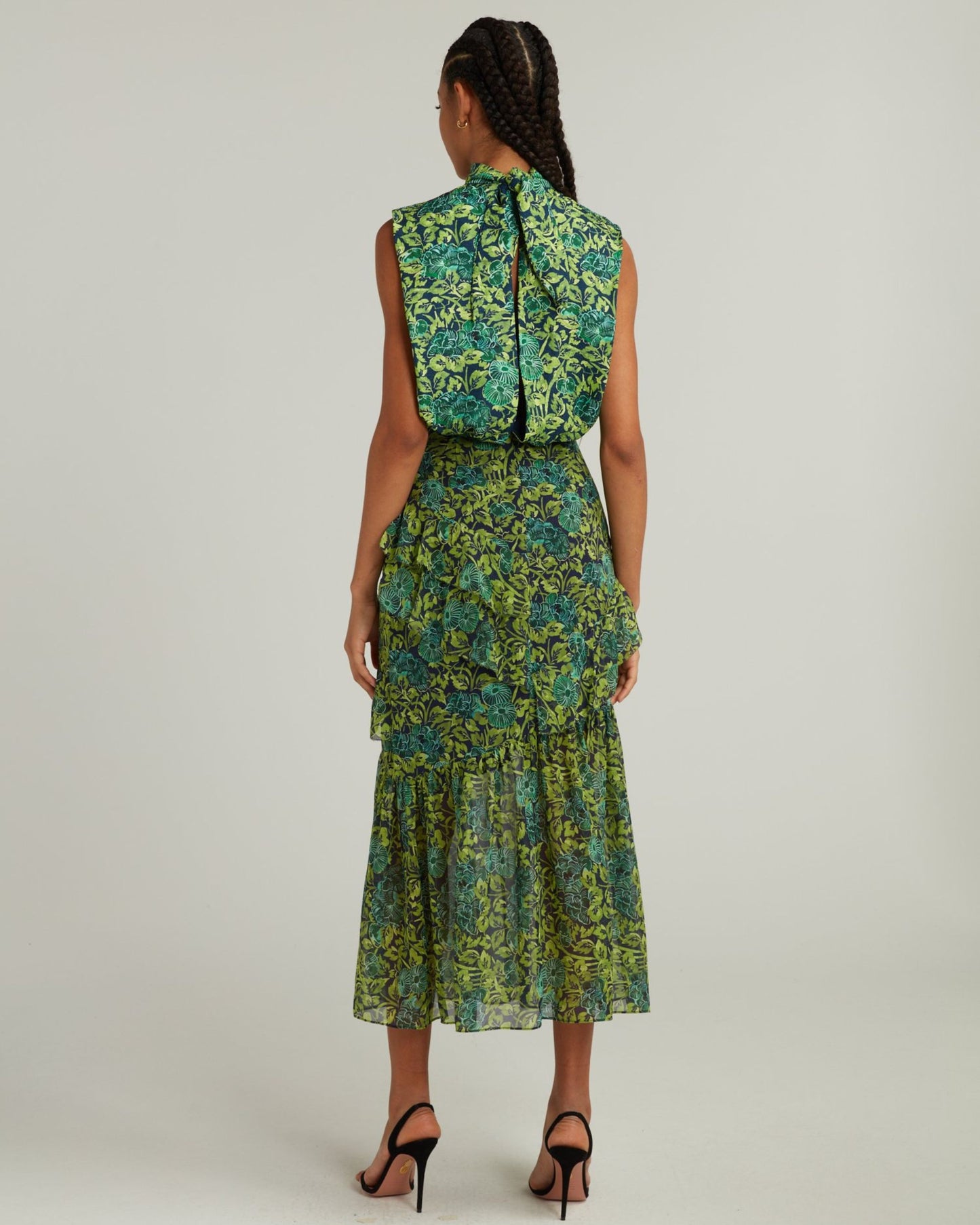 Saloni Fleur Dress Woodland