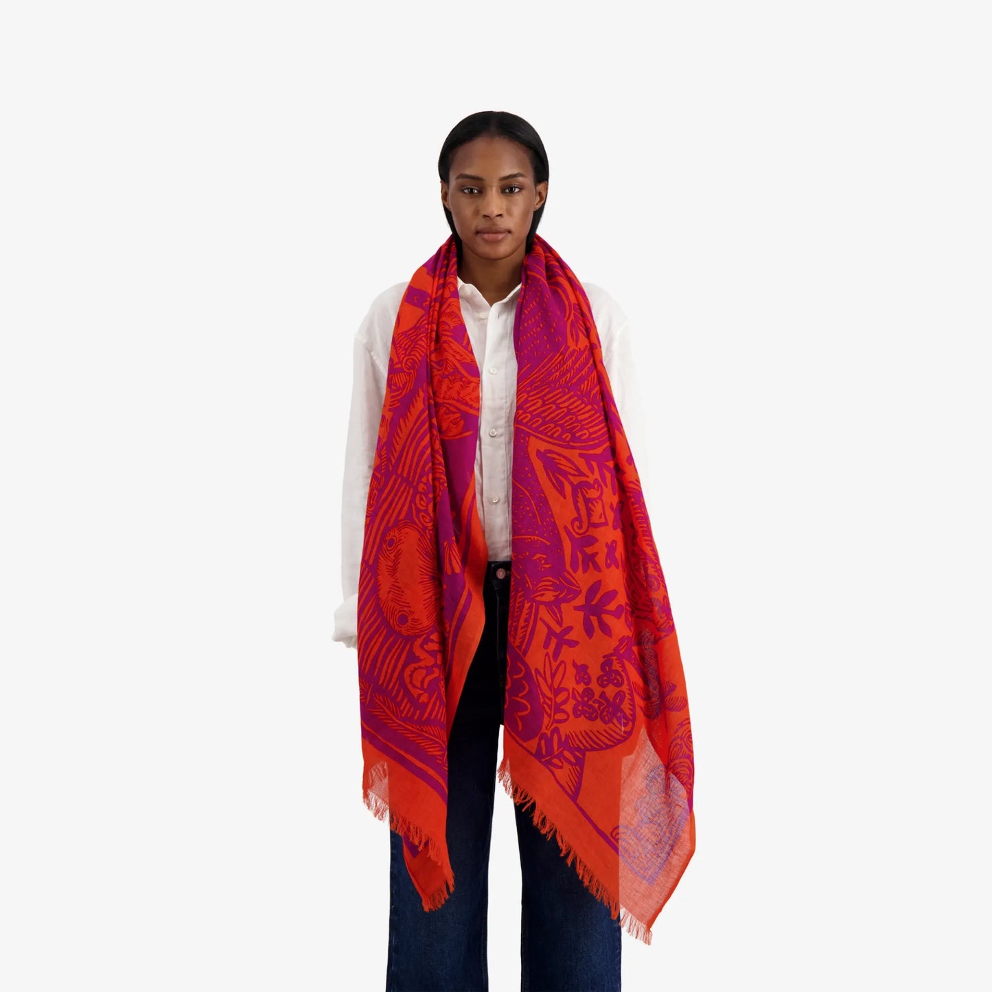 Inoui Editions Scarf 100 Dufy Pink