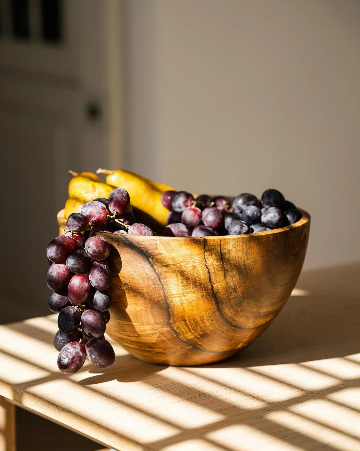 Hand-Carved Tall Walnut Wood Bowl-Thistle Hill-Thistle Hill