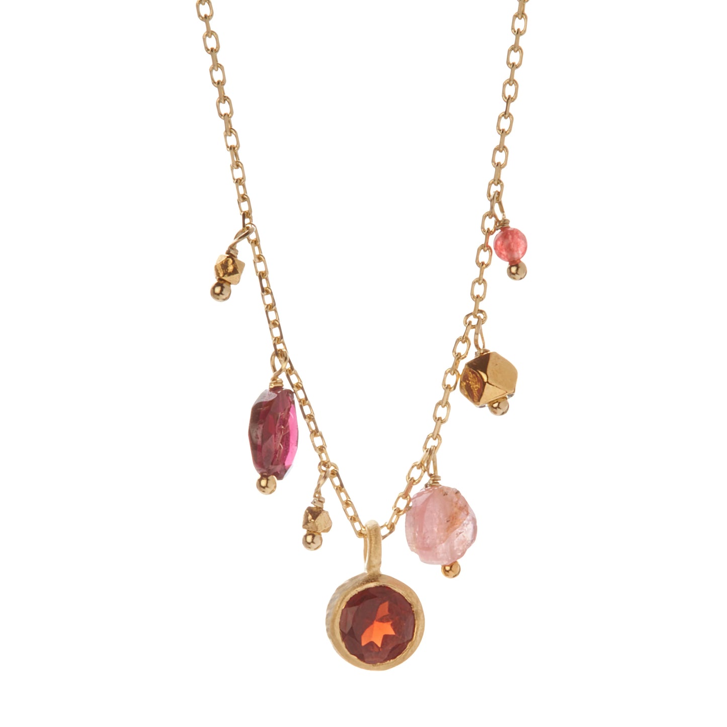 5 Octobre Loop Tourmaline Rose Necklace-5 Octobre-Thistle Hill