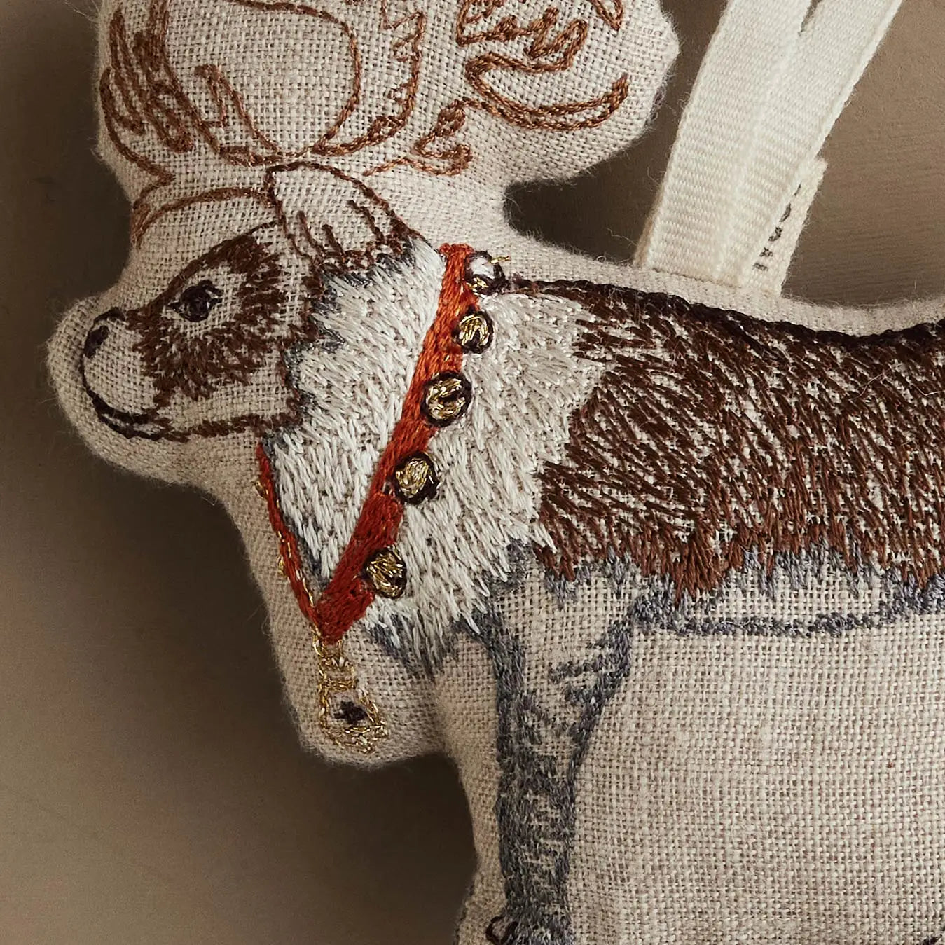 Coral & Tusk Reindeer with Bells Ornament-Coral & Tusk-Thistle Hill