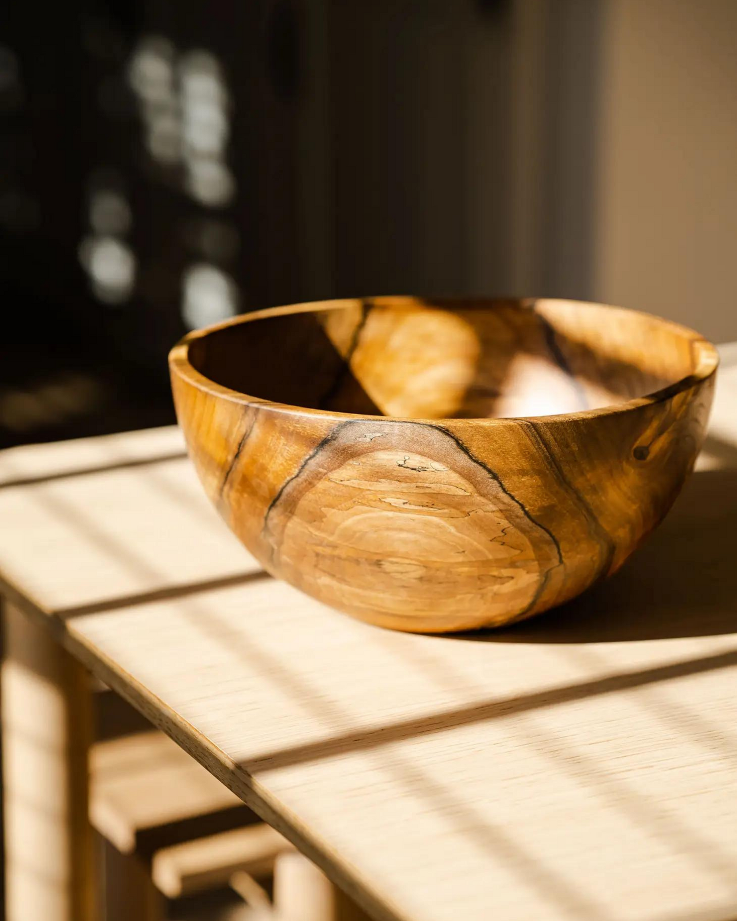 Hand-Carved Tall Walnut Wood Bowl-Thistle Hill-Thistle Hill
