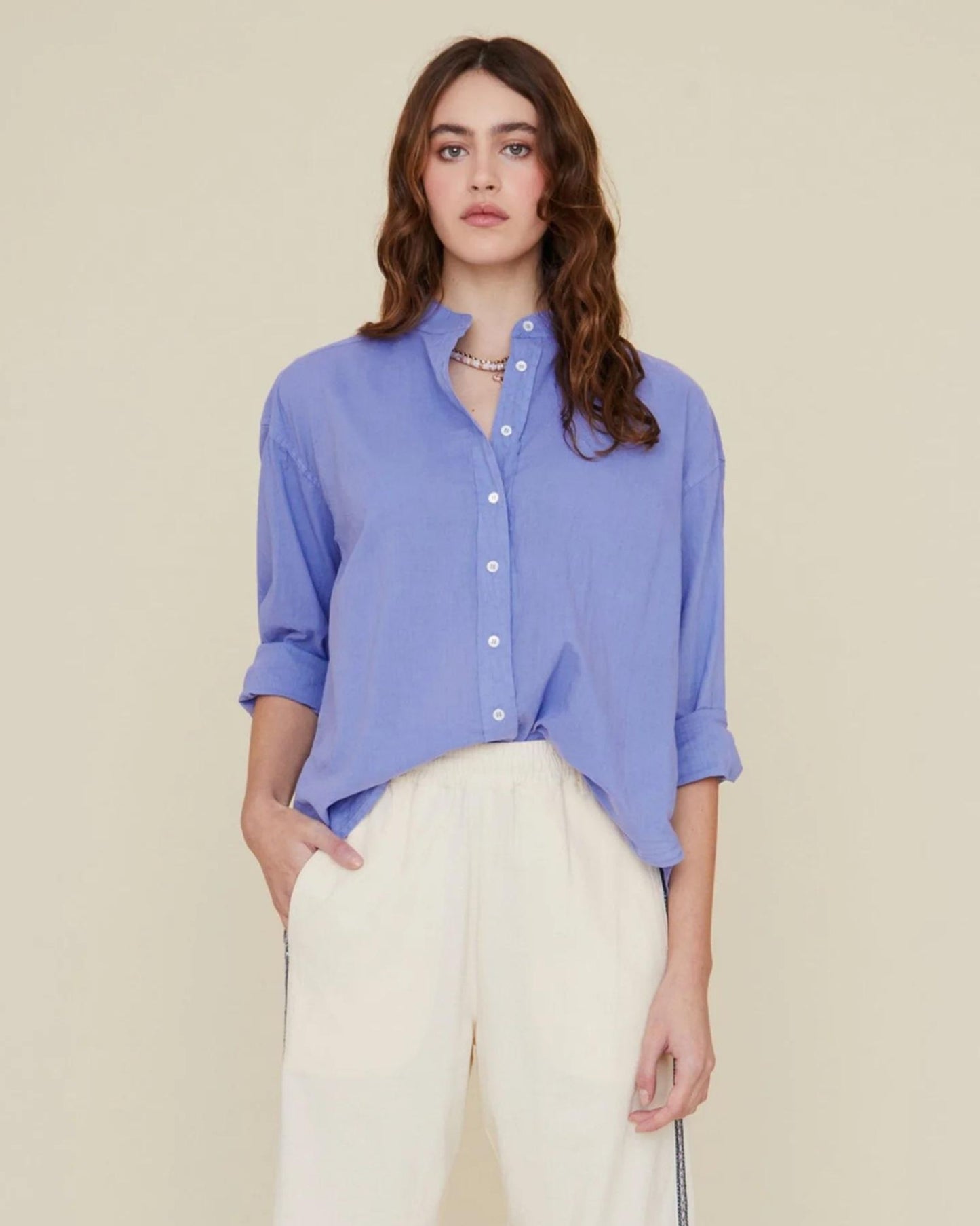 Xirena Wilder Shirt Periwinkle