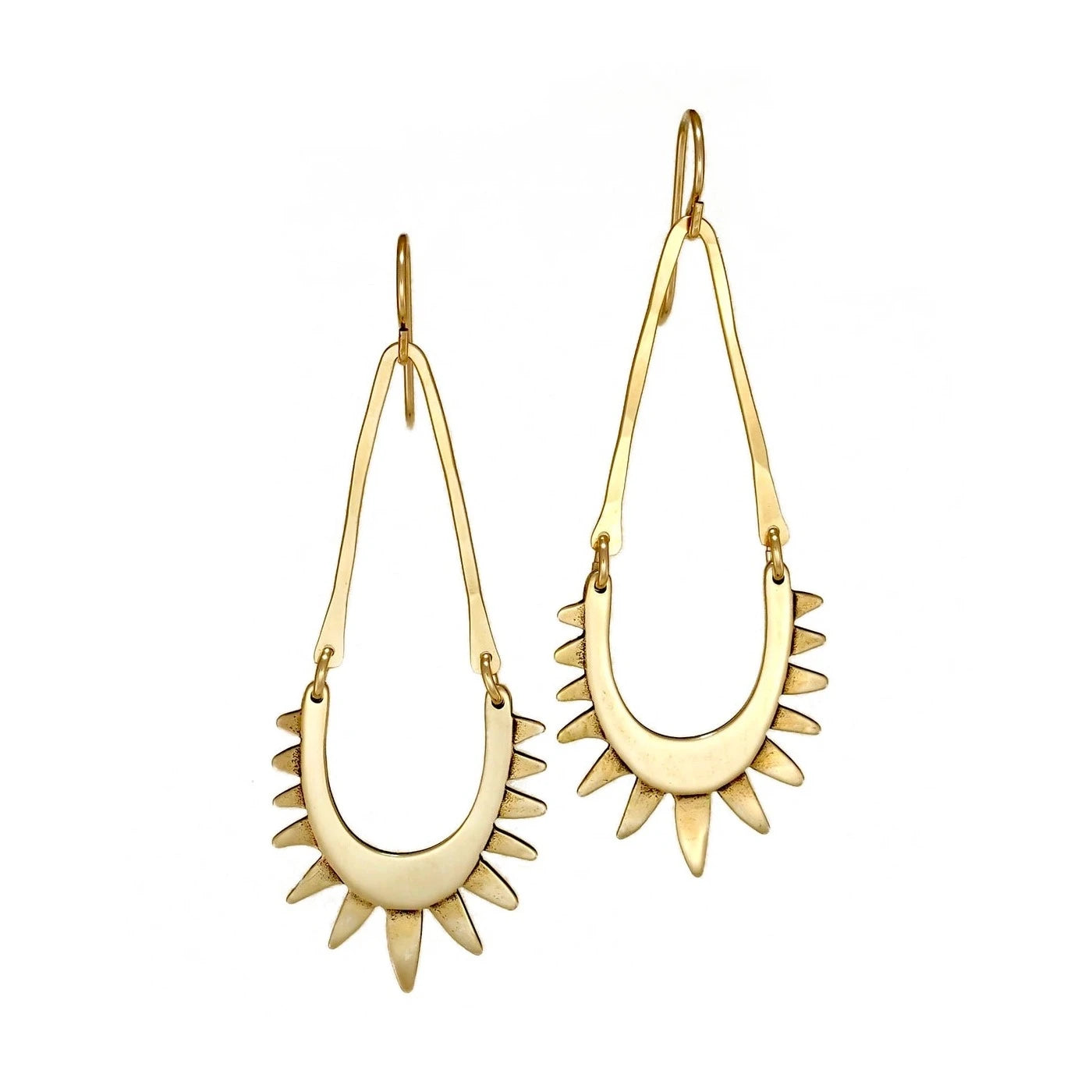 Carolyn Keys Luz Brass Earrings-Carolyn Keys-Thistle Hill