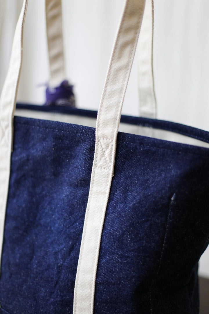 Forestbound Reclaimed Denim Market Tote-Forestbound-Thistle Hill
