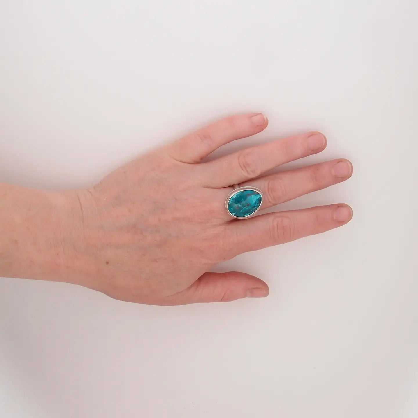 Carolyn Keys Lake Ring Chrysocolla Turquoise-Carolyn Keys-Thistle Hill