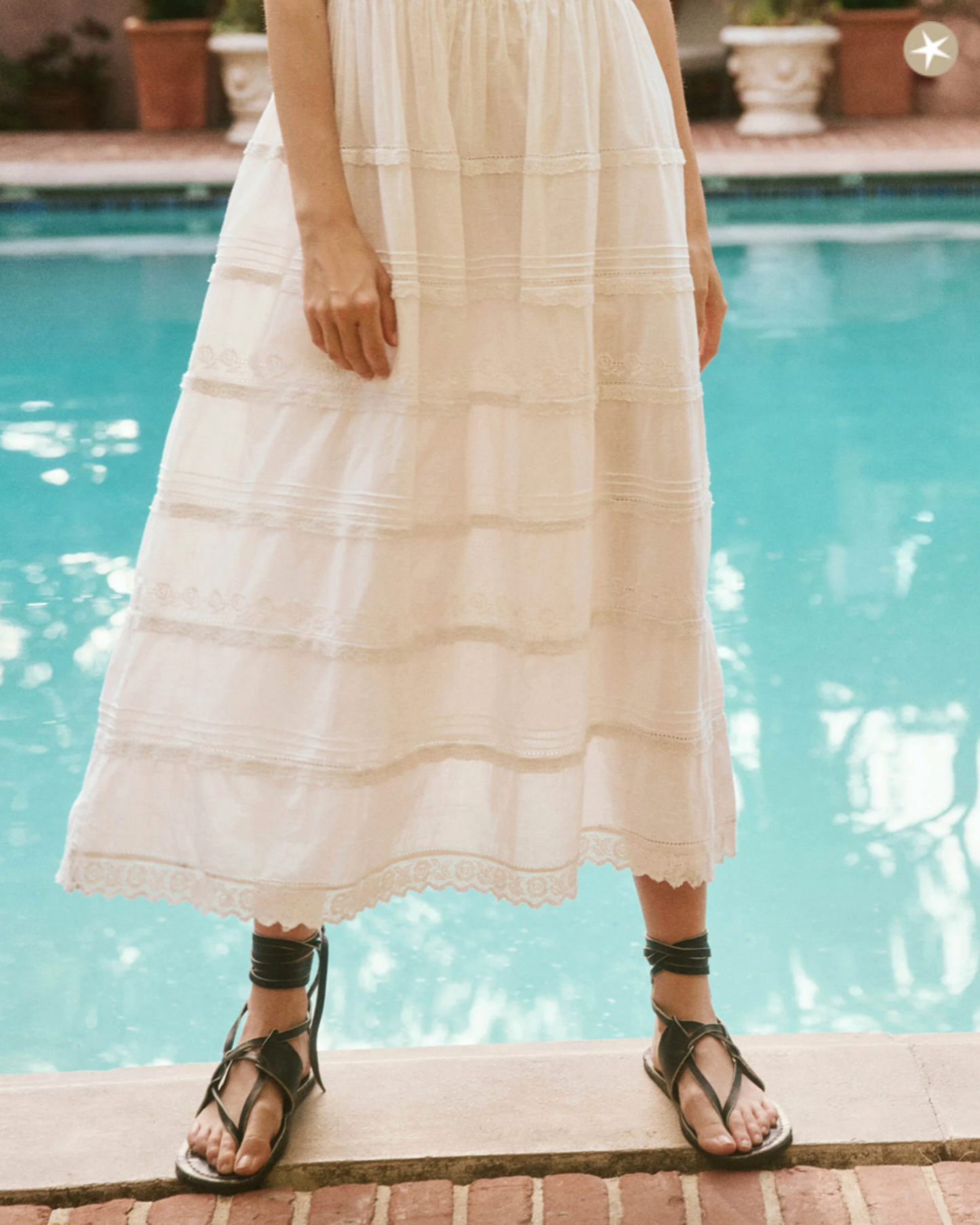 The Great Reverie Dress White