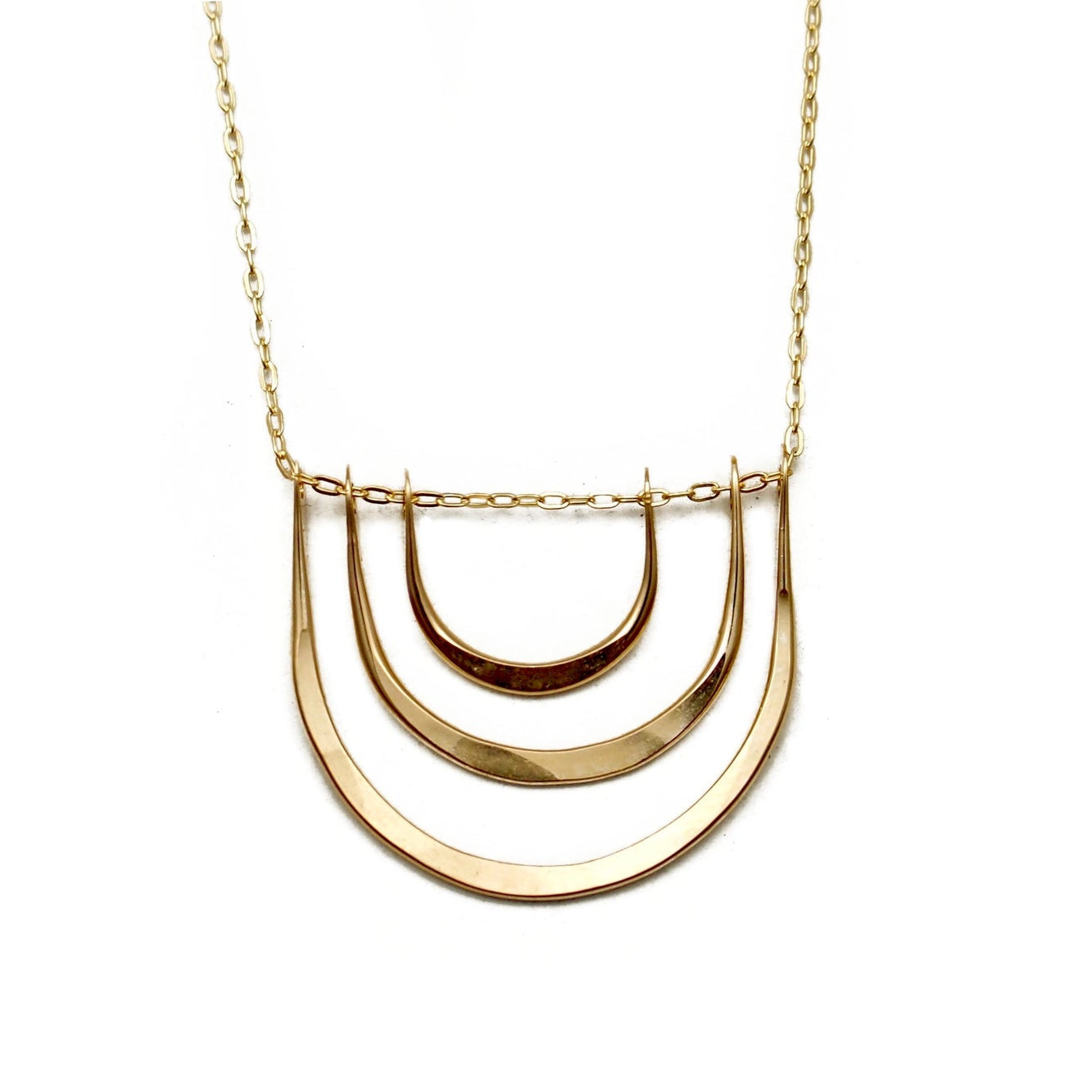 Carolyn Keys Triple Arc Necklace Gold-Carolyn Keys-Thistle Hill