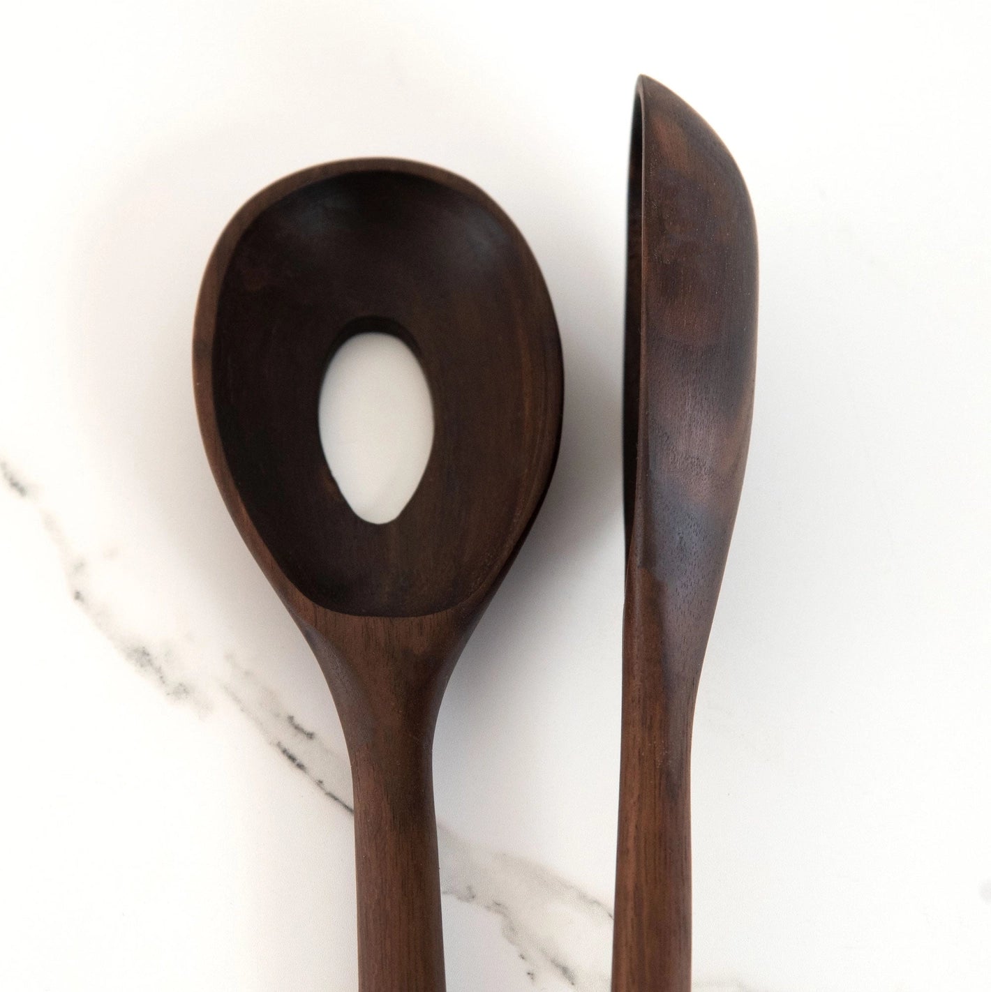 KHEM Salad Server Set Walnut-KHEM-Thistle Hill