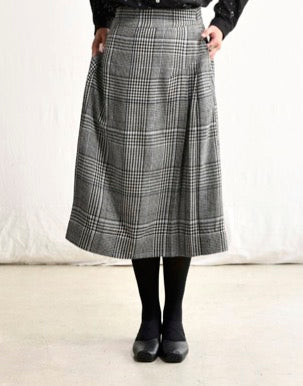 Maku Magnolia Plaid Skirt-Maku-Thistle Hill