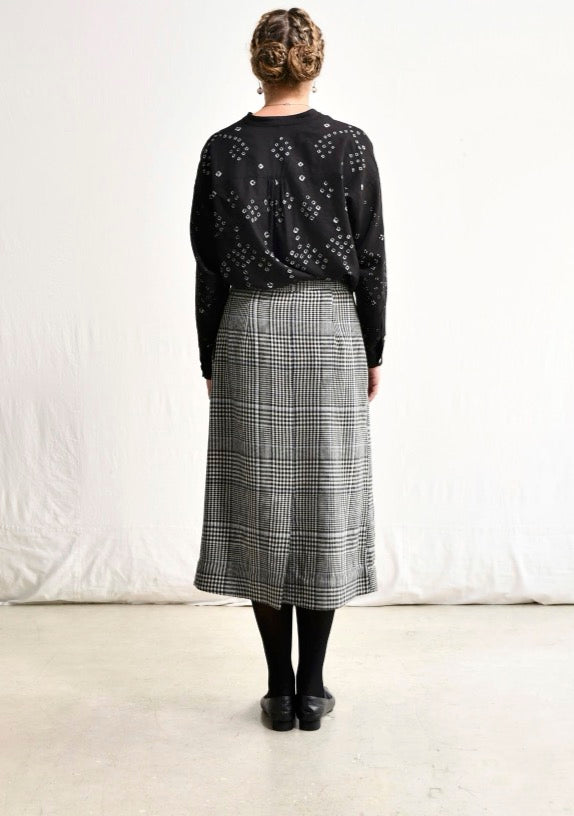 Maku Magnolia Plaid Skirt-Maku-Thistle Hill