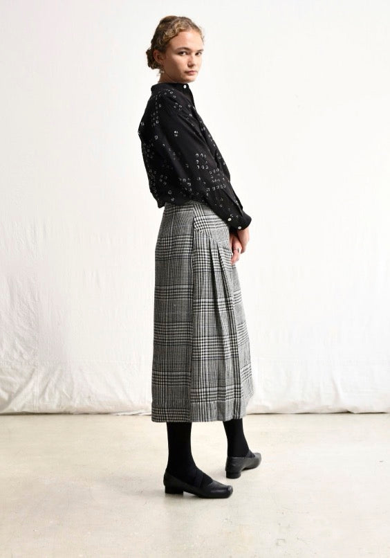 Maku Magnolia Plaid Skirt-Maku-Thistle Hill