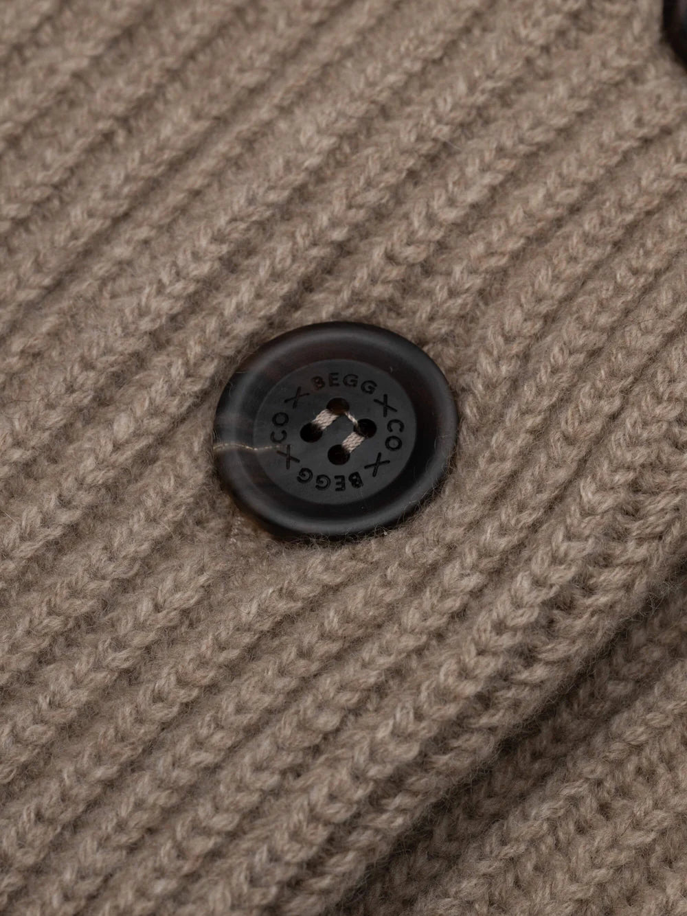Begg x Co Mini Yacht Cardigan Brown Undyed-Begg x Co-Thistle Hill