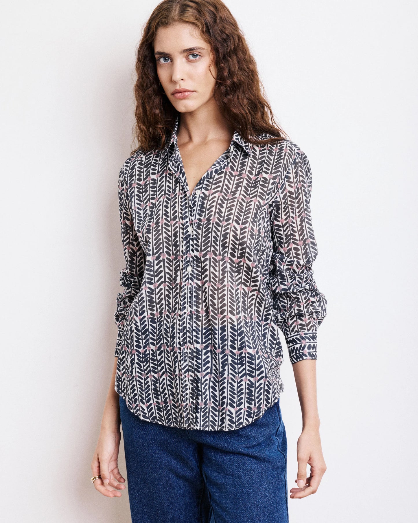 Hartford Woven Shirt Coraz Blue-Hartford-Thistle Hill