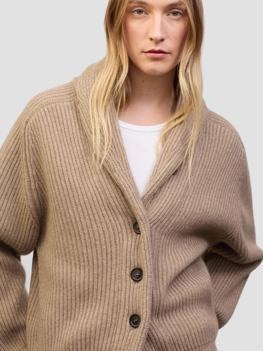 Begg x Co Mini Yacht Cardigan Brown Undyed-Begg x Co-Thistle Hill
