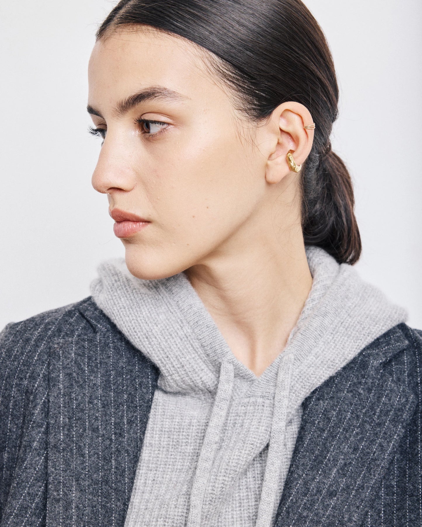 Hartford Woven Jacket Victo Dark Grey & White-Hartford-Thistle Hill