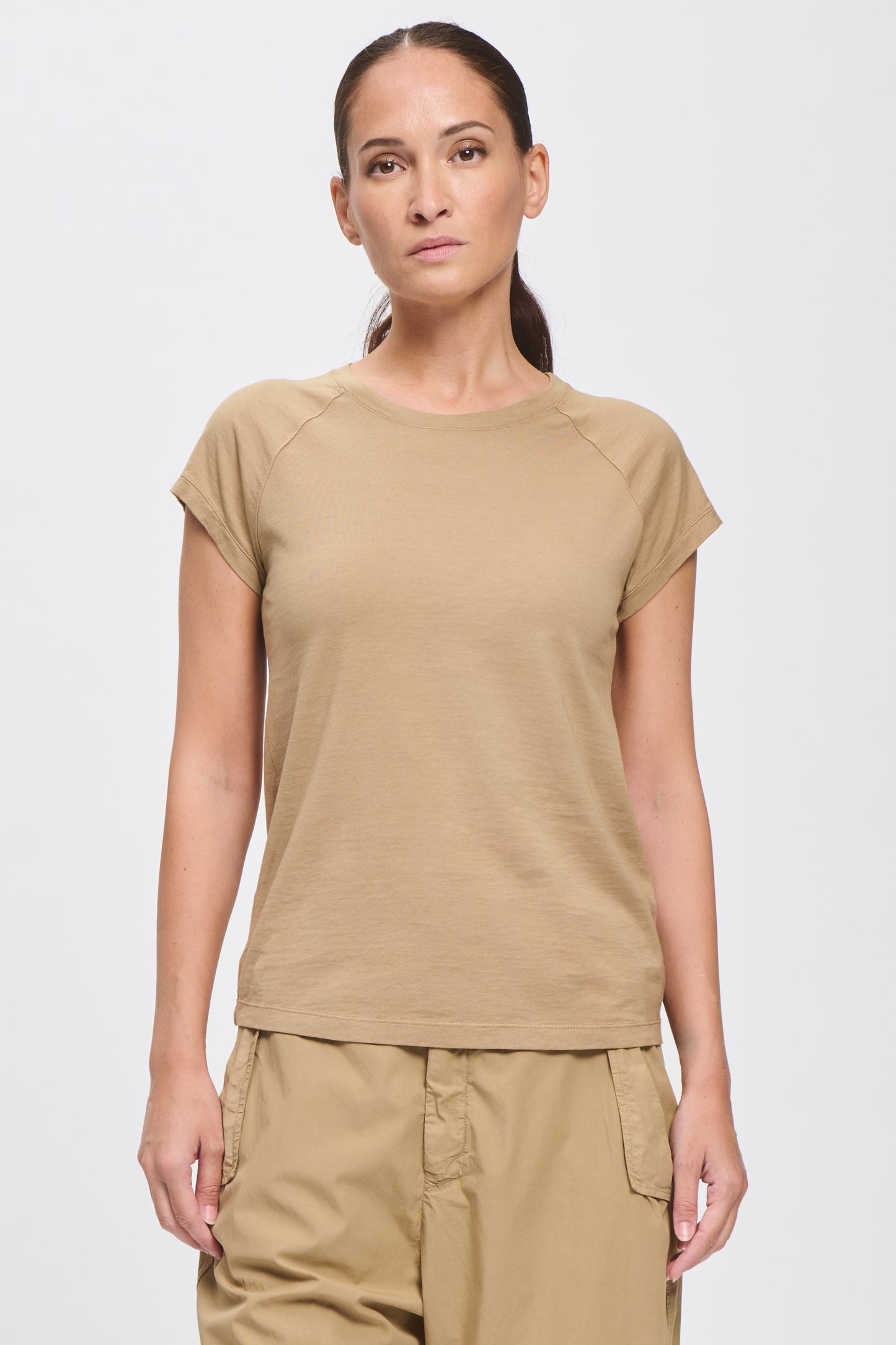 Transit Slim-Fit Round-Neck T-Shirt in Cotton Jersey Nut-Transit-Thistle Hill