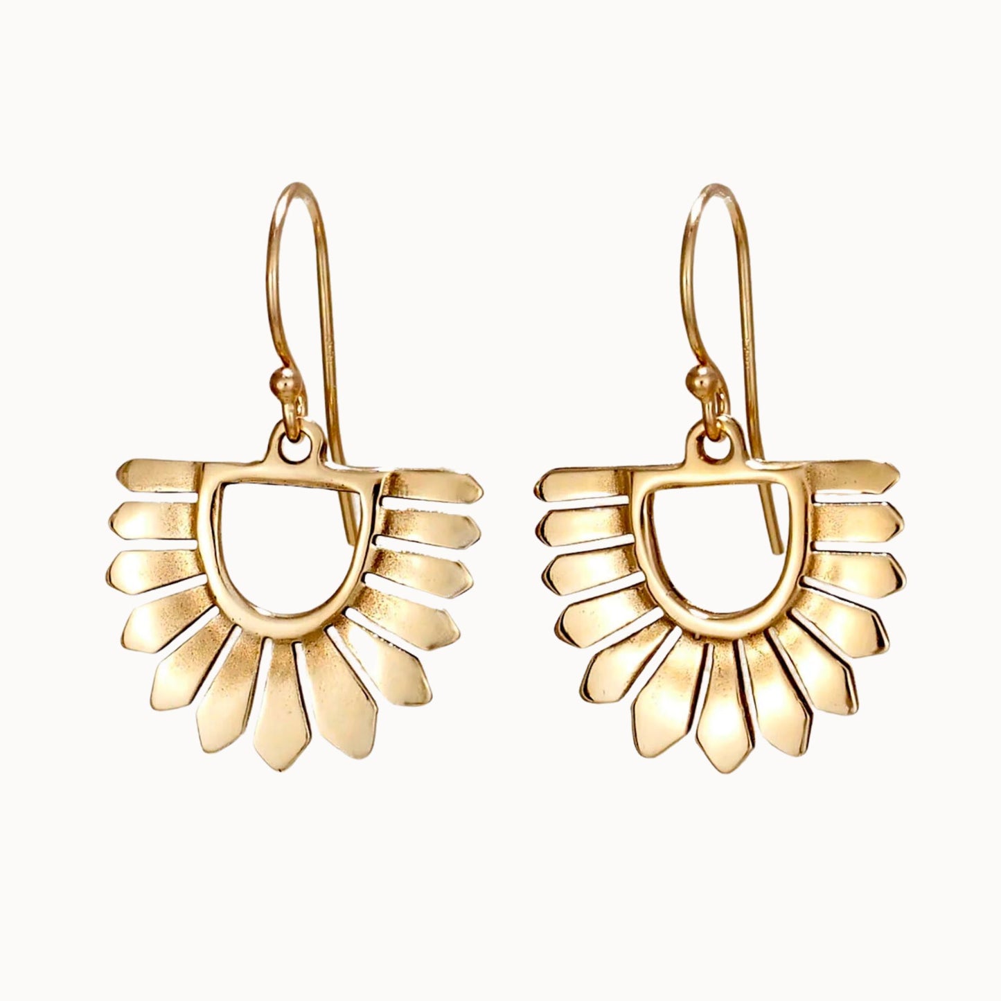 Carolyn Keys Osa Brass Earrings-Carolyn Keys-Thistle Hill
