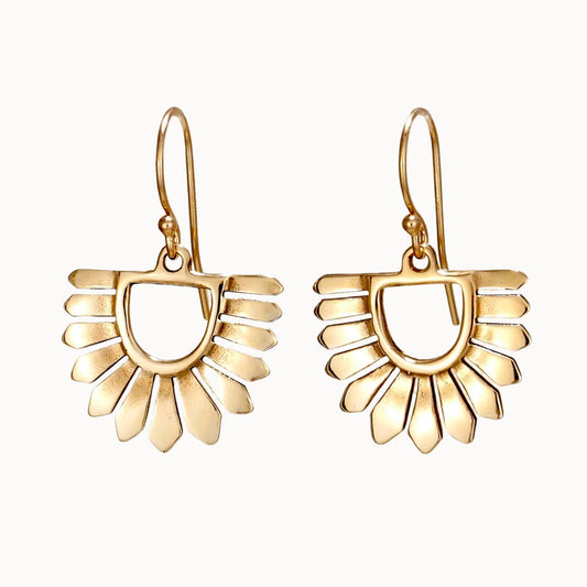 Carolyn Keys Osa Brass Earrings-Carolyn Keys-Thistle Hill