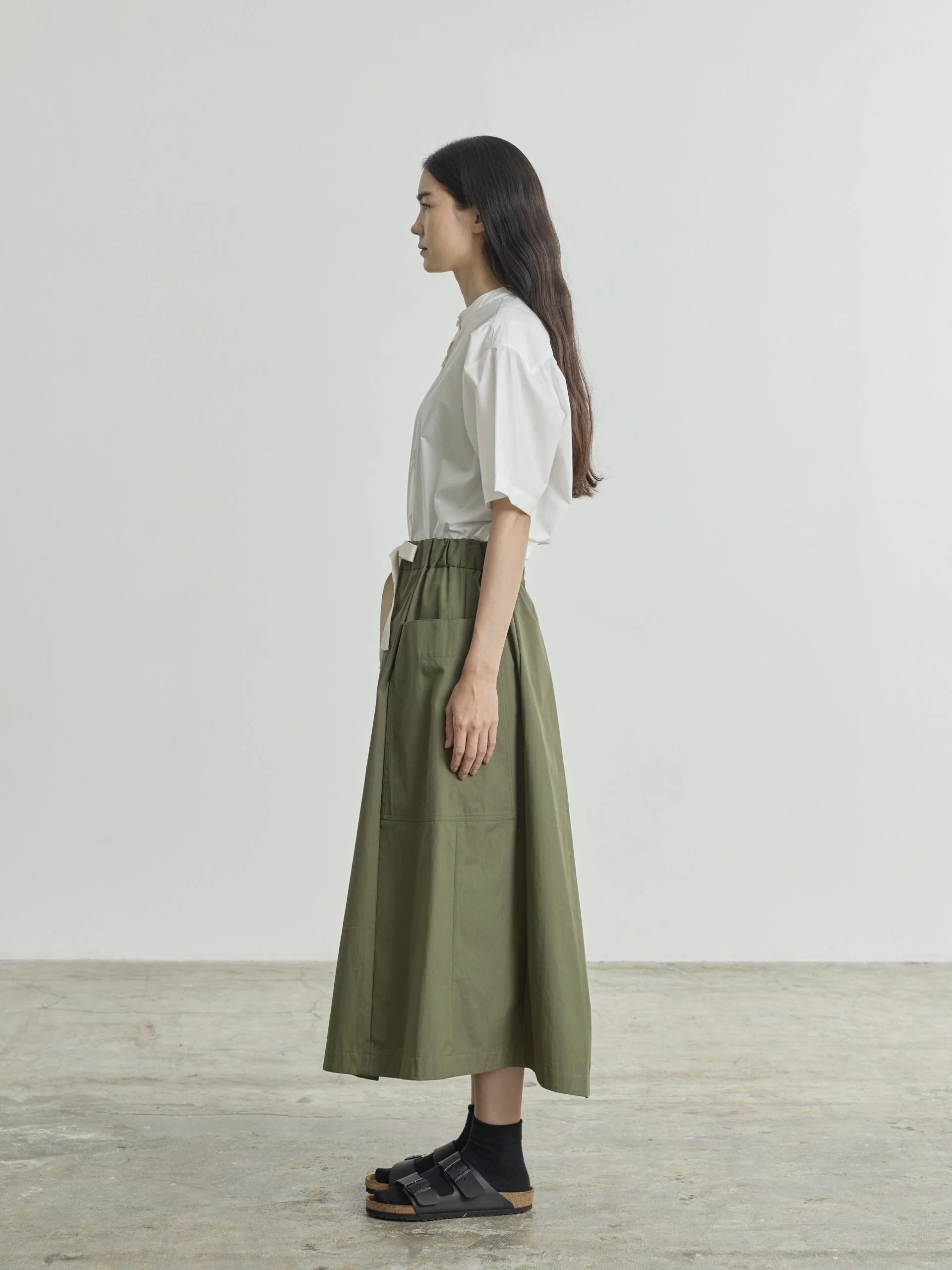 Nicholson & Nicholson Dumbo Woven Skirt Khaki-Nicholson & Nicholson-Thistle Hill