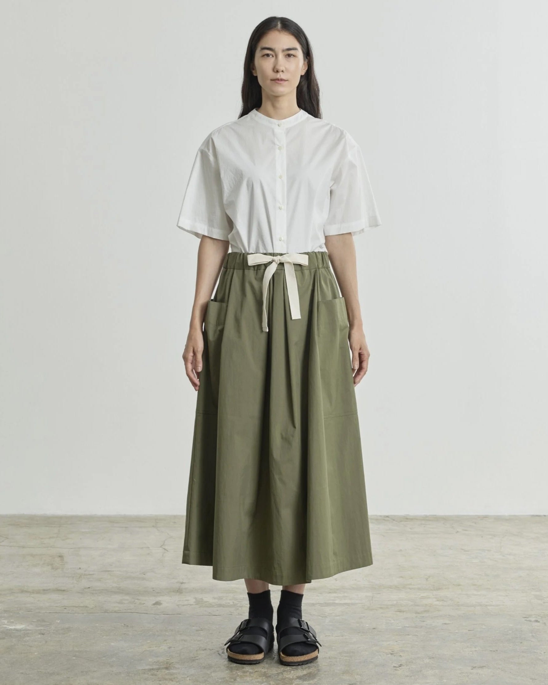 Nicholson & Nicholson Dumbo Woven Skirt Khaki-Nicholson & Nicholson-Thistle Hill
