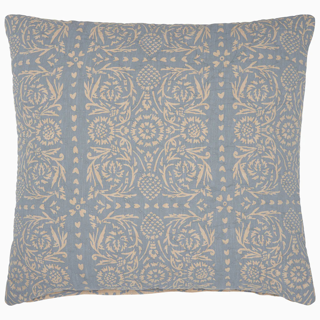 John Robshaw Raisa Slate Woven Quilt-John Robshaw-Thistle Hill